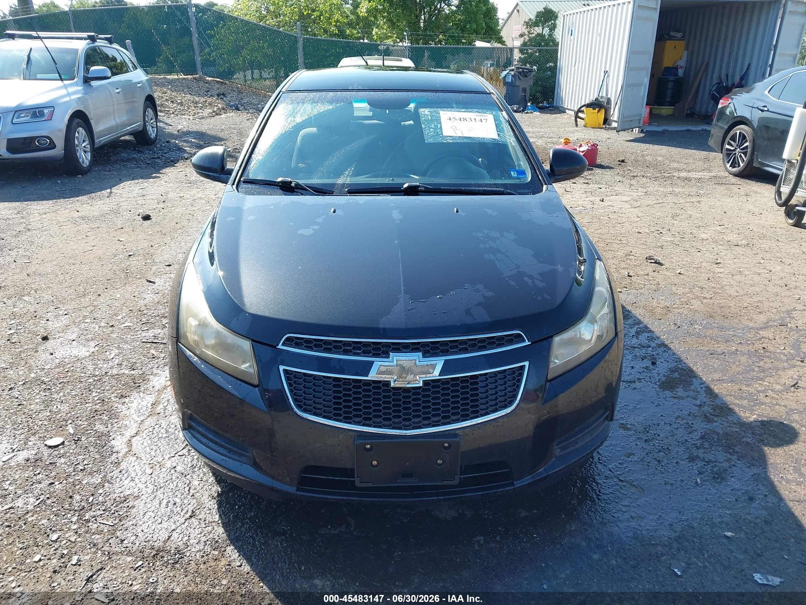 2014 Chevrolet Cruze Ls Auto Black vin: 1G1PA5SH7E7174344
