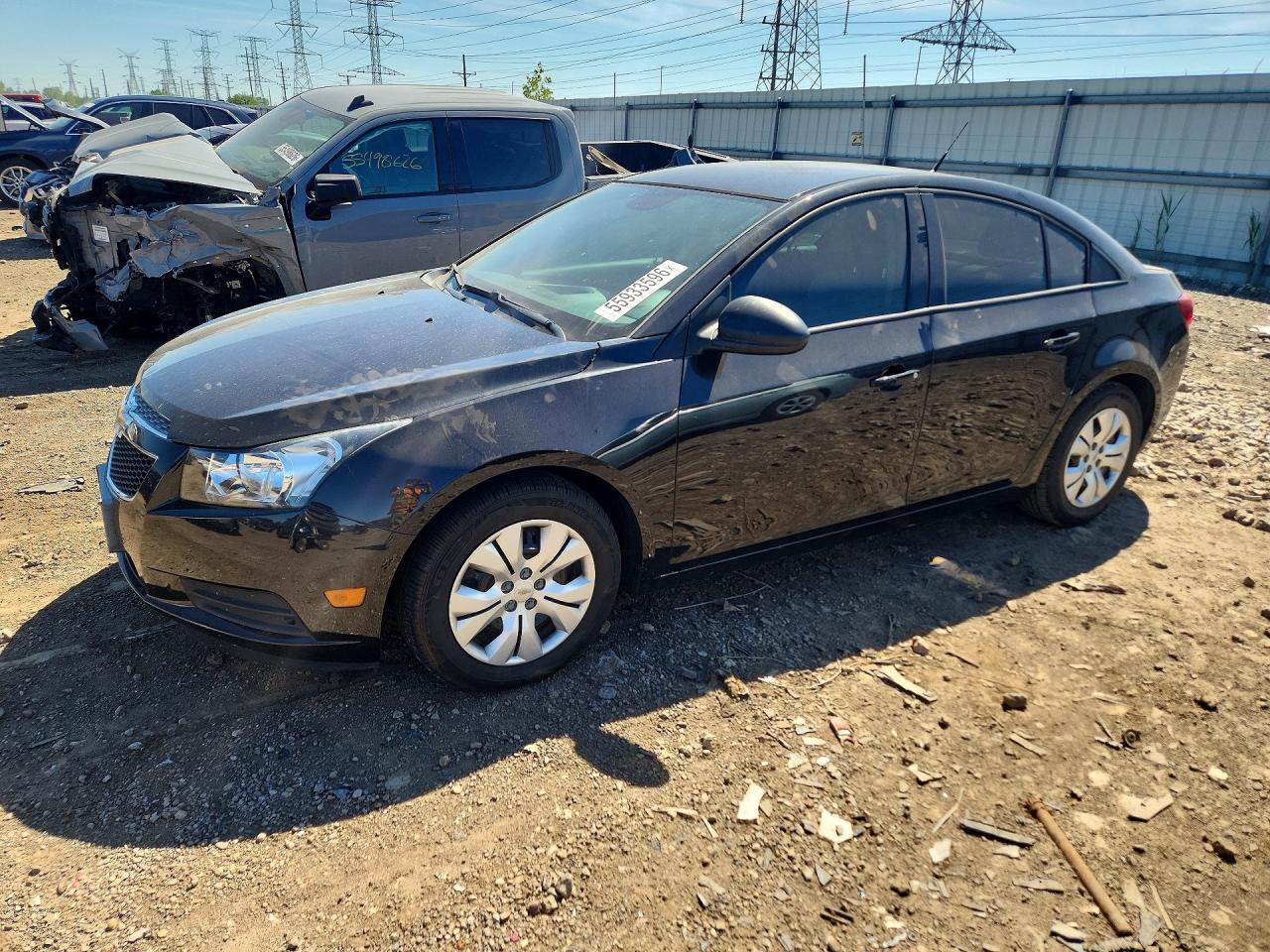 2014 Chevrolet Cruze Ls Black vin: 1G1PA5SH7E7223753