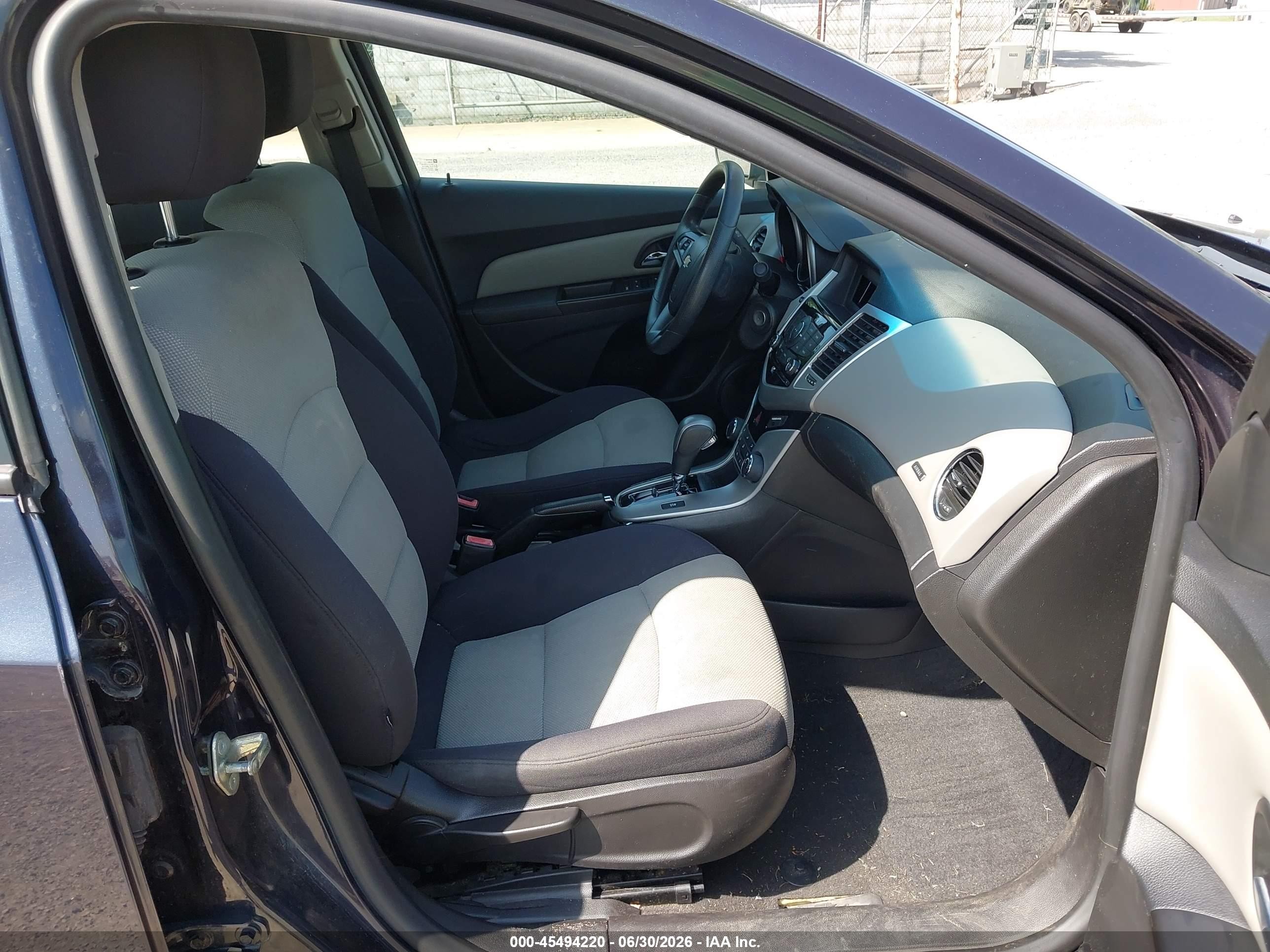 2014 Chevrolet Cruze Ls Auto Black vin: 1G1PA5SH7E7275397