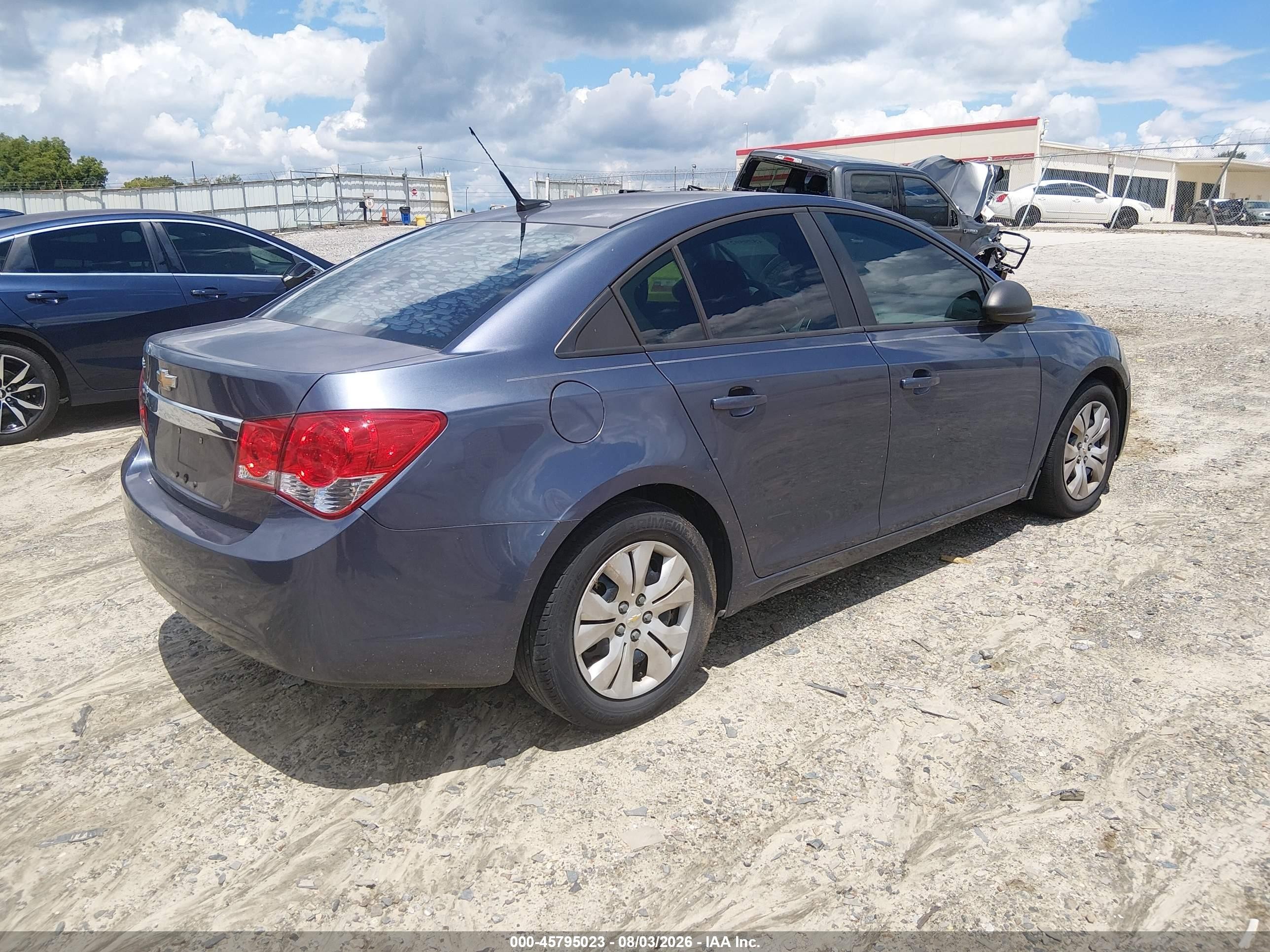 2014 Chevrolet Cruze Ls Auto Blue vin: 1G1PA5SH7E7349949