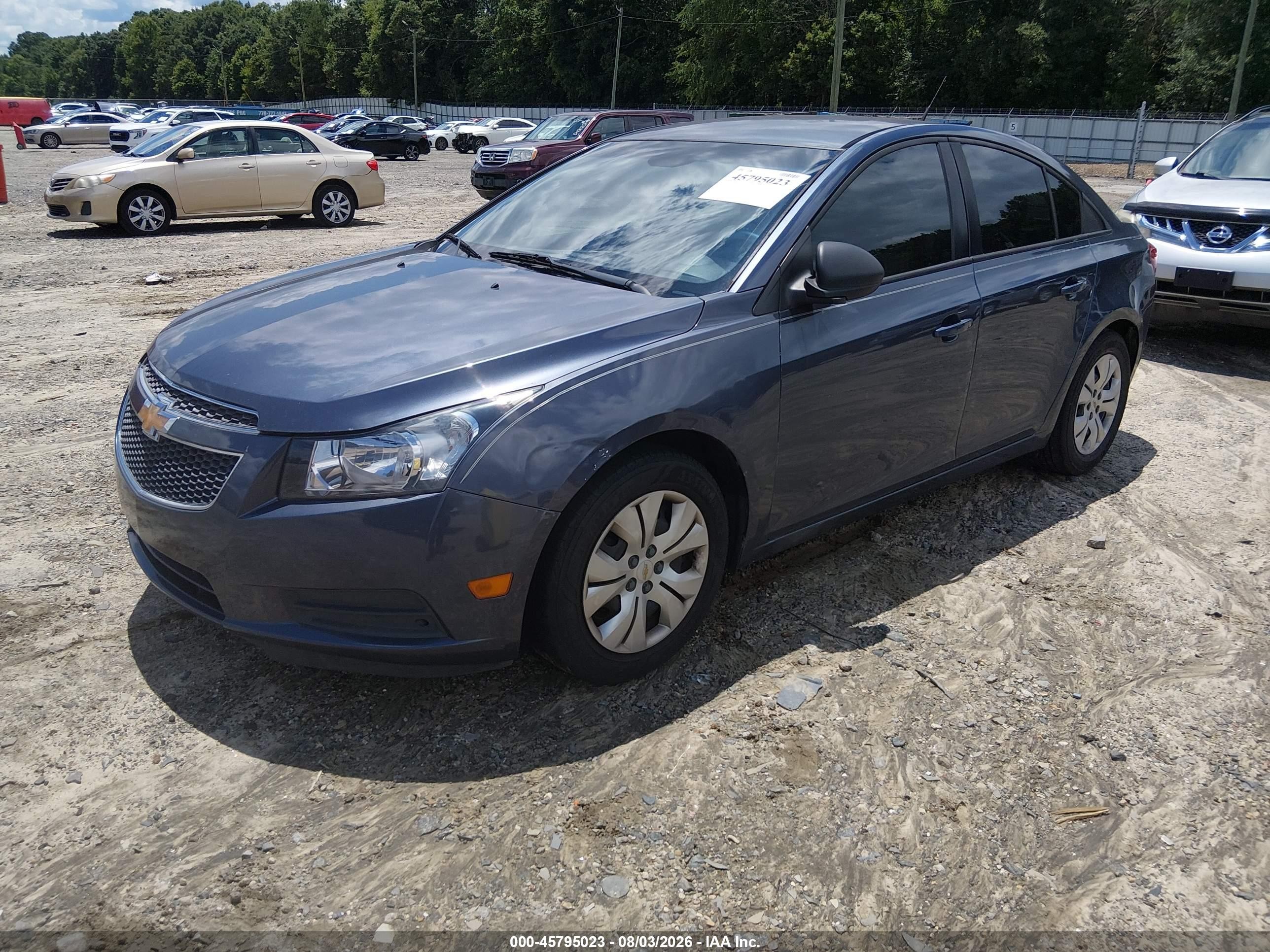 2014 Chevrolet Cruze Ls Auto Blue vin: 1G1PA5SH7E7349949