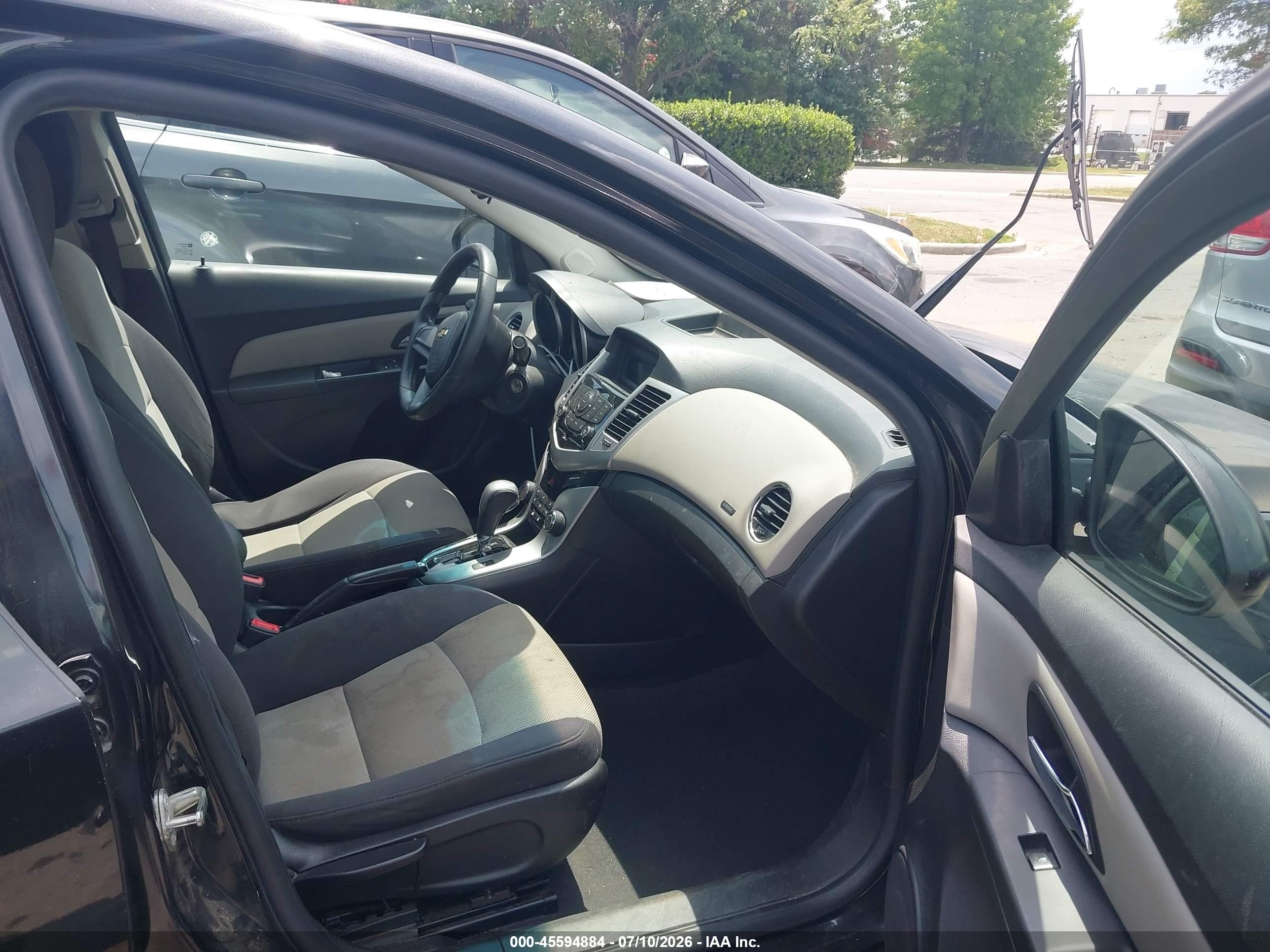 2014 Chevrolet Cruze Ls Auto Black vin: 1G1PA5SH7E7445824
