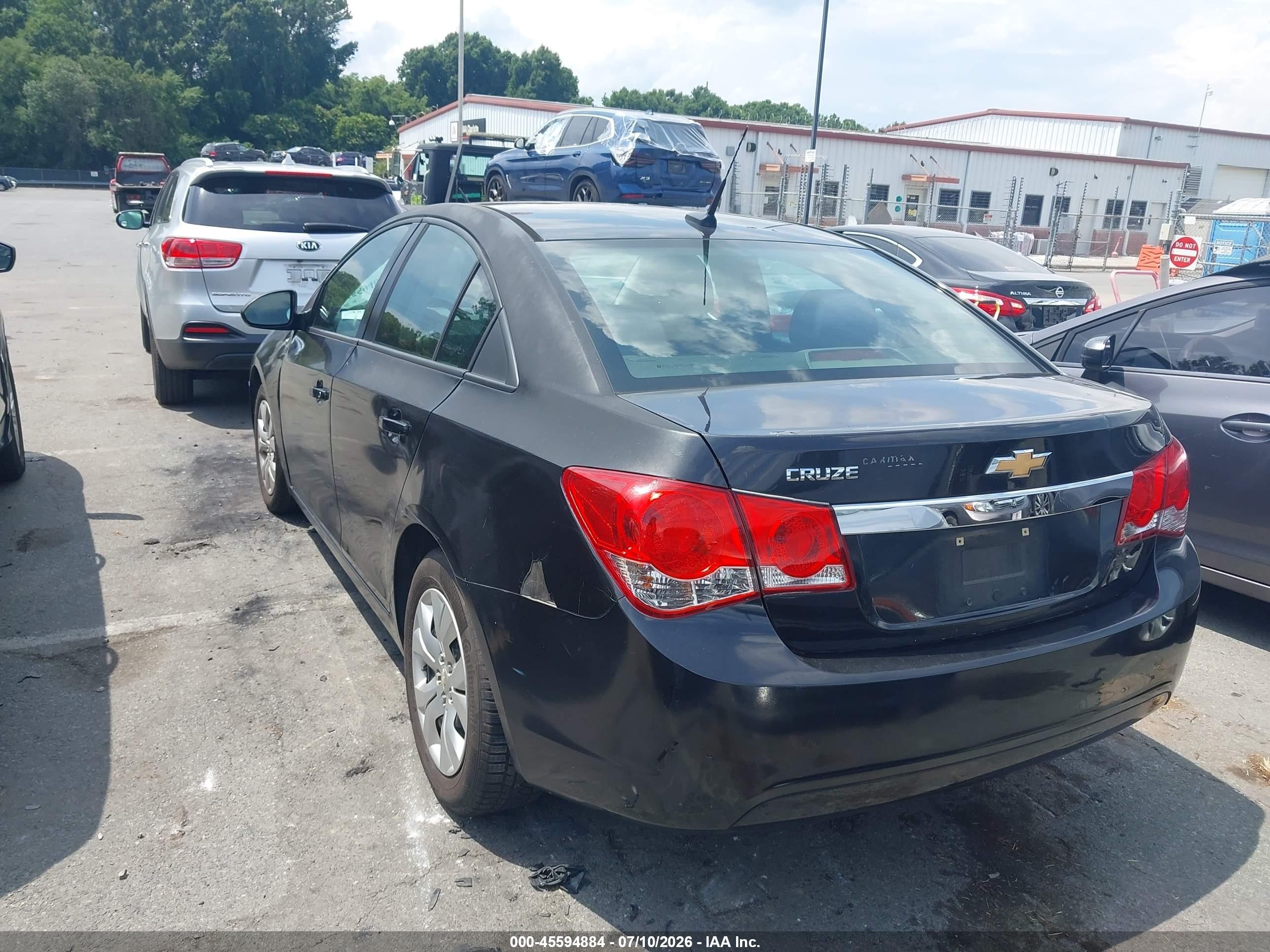 2014 Chevrolet Cruze Ls Auto Black vin: 1G1PA5SH7E7445824