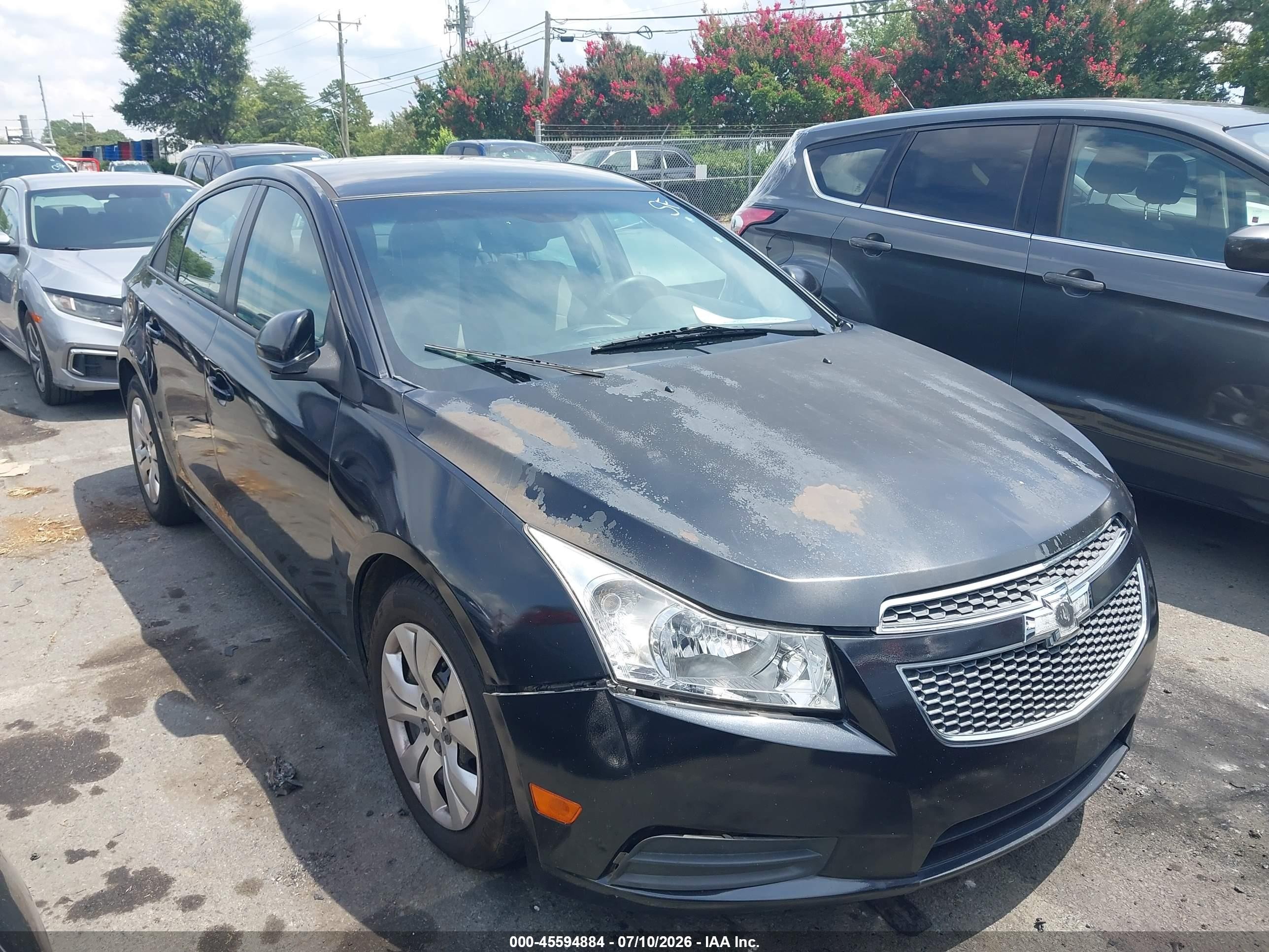 2014 Chevrolet Cruze Ls Auto Black vin: 1G1PA5SH7E7445824