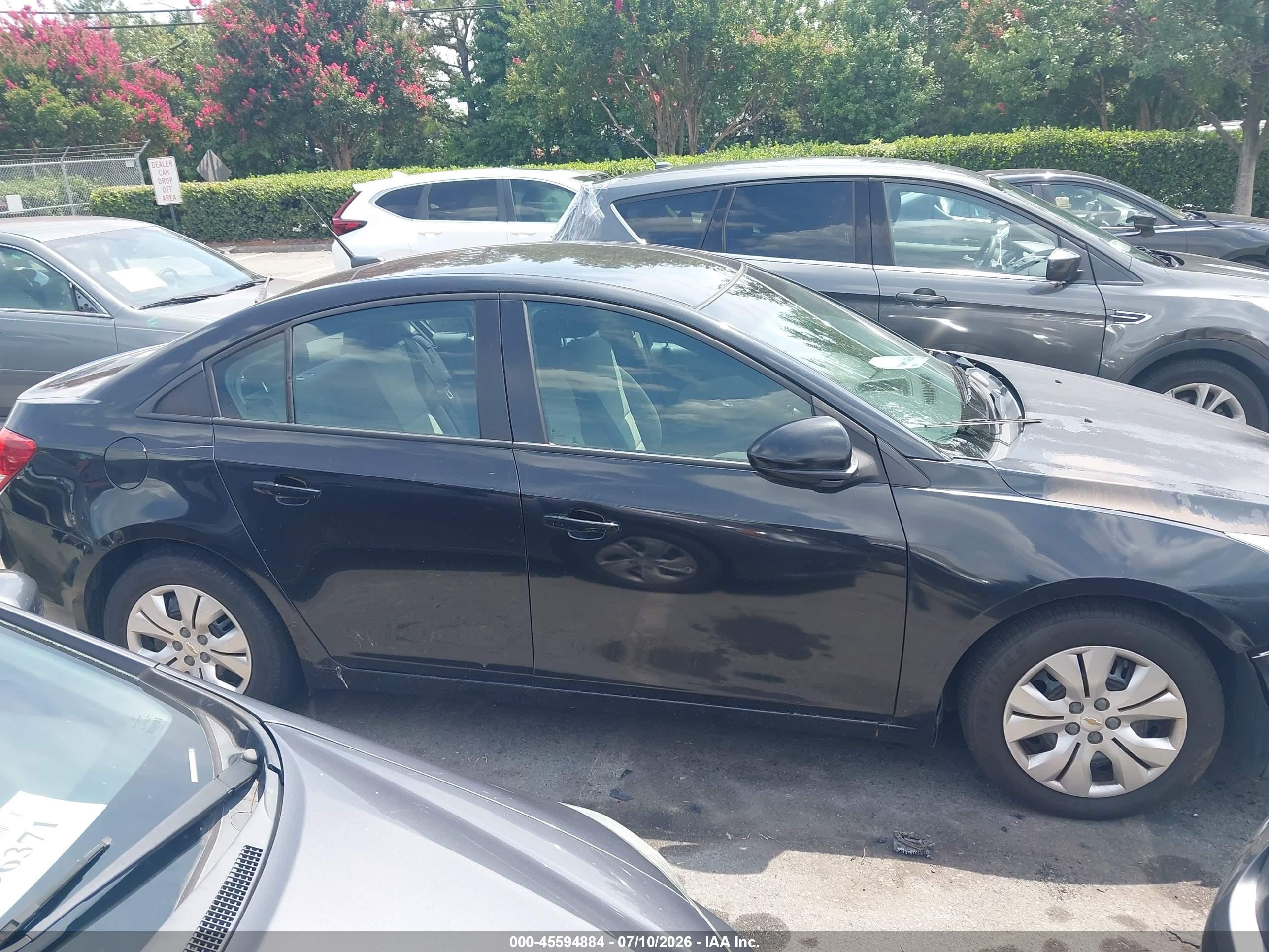 2014 Chevrolet Cruze Ls Auto Black vin: 1G1PA5SH7E7445824