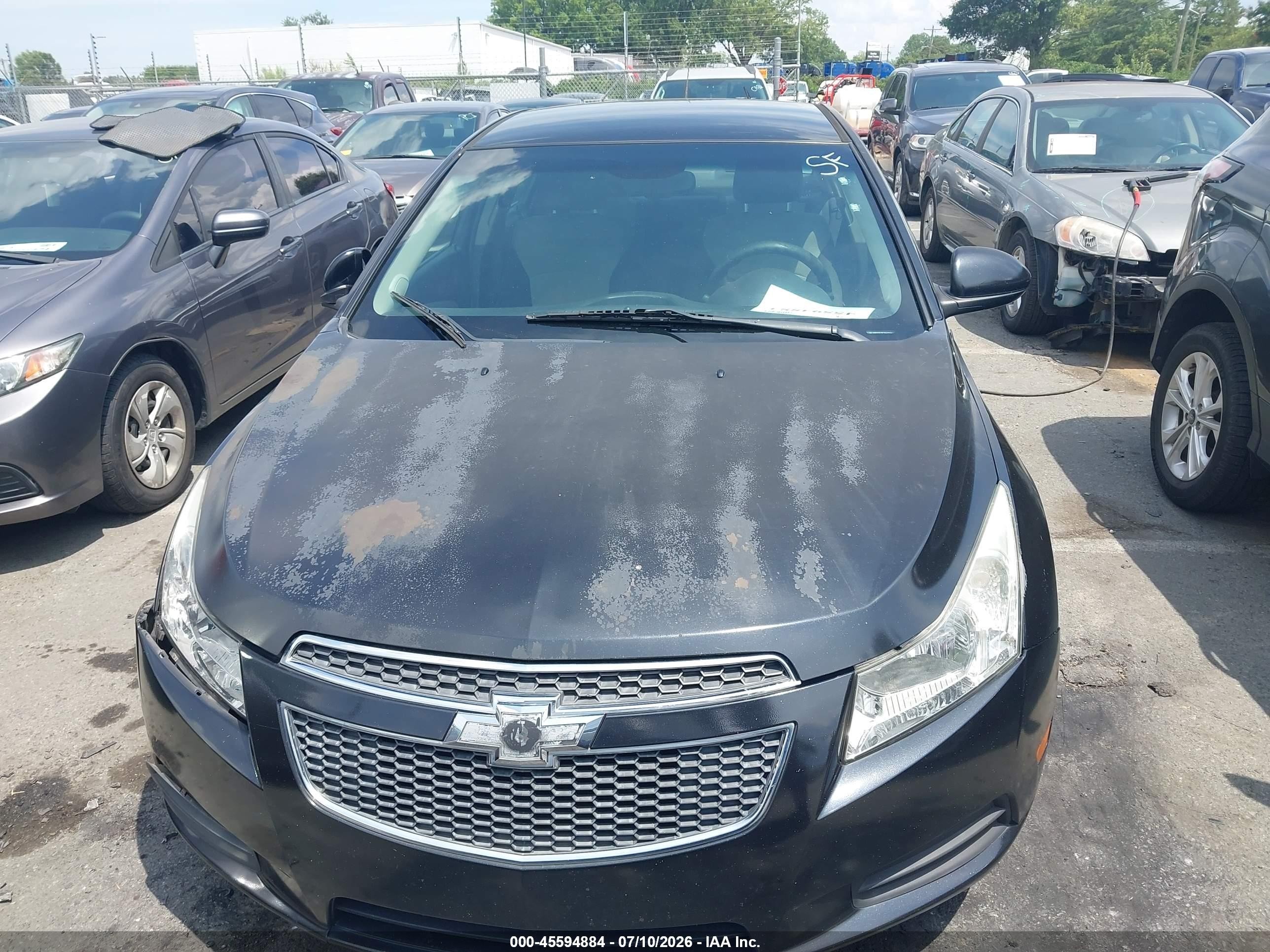 2014 Chevrolet Cruze Ls Auto Black vin: 1G1PA5SH7E7445824