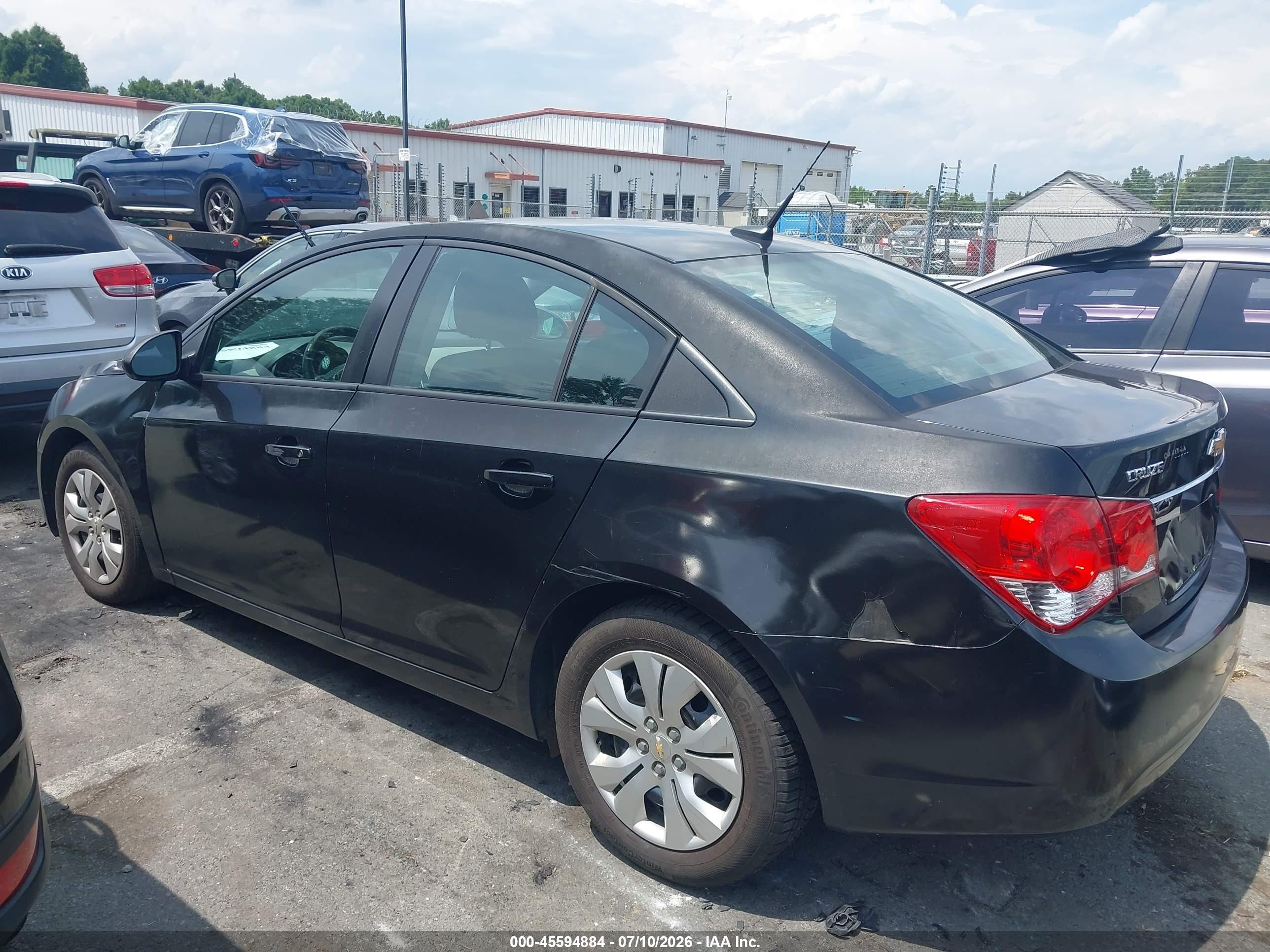 2014 Chevrolet Cruze Ls Auto Black vin: 1G1PA5SH7E7445824