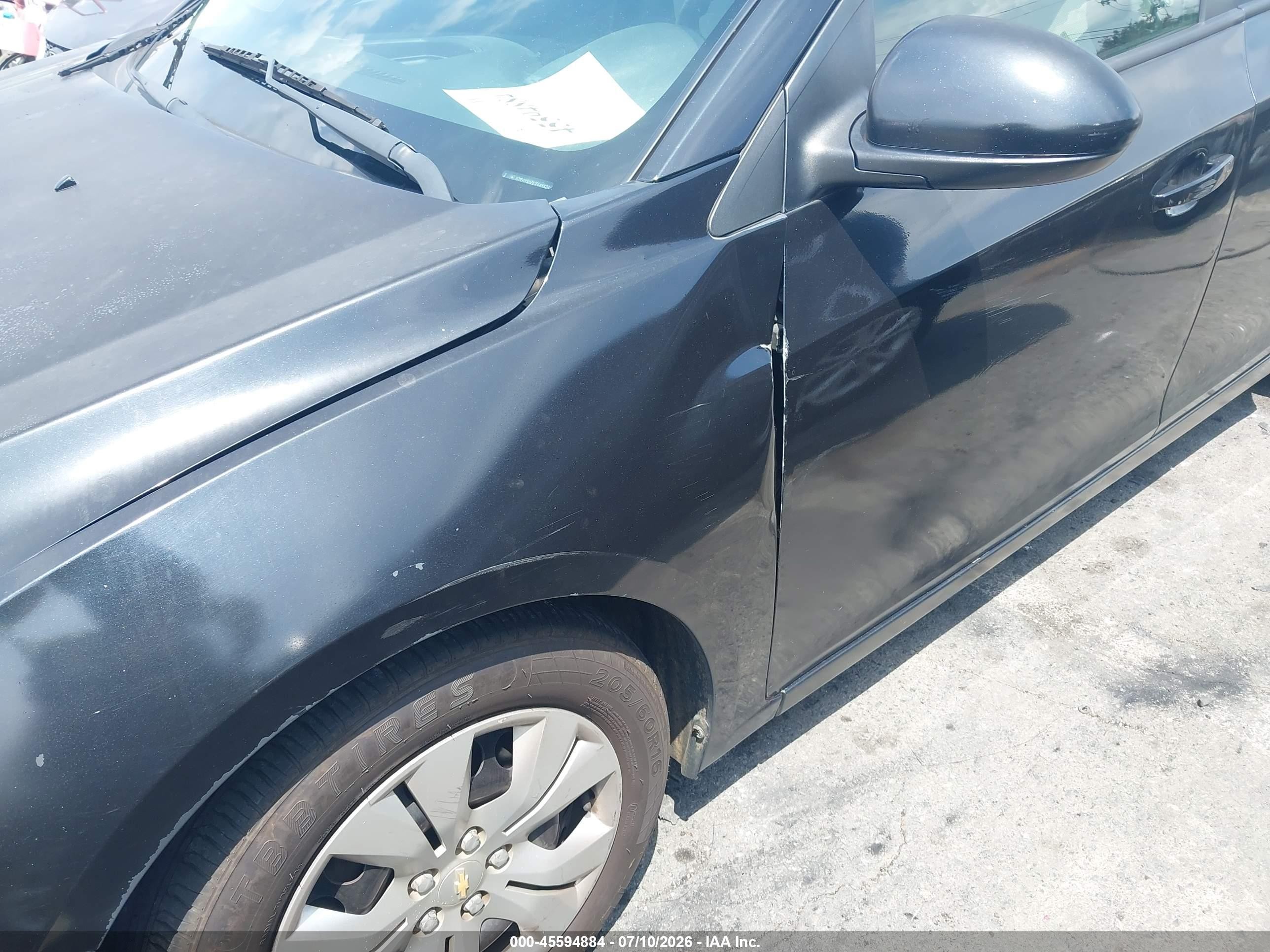 2014 Chevrolet Cruze Ls Auto Black vin: 1G1PA5SH7E7445824