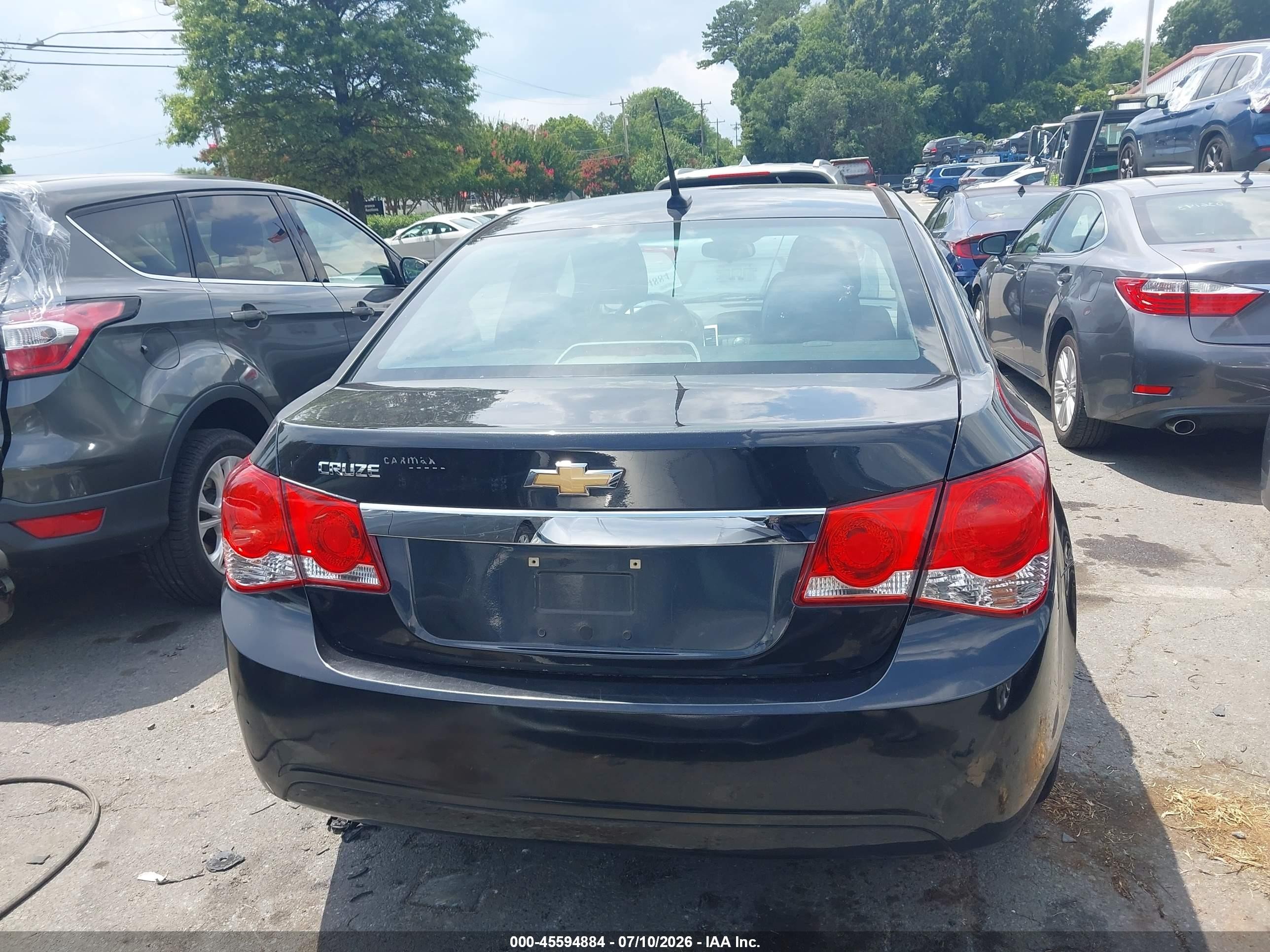 2014 Chevrolet Cruze Ls Auto Black vin: 1G1PA5SH7E7445824
