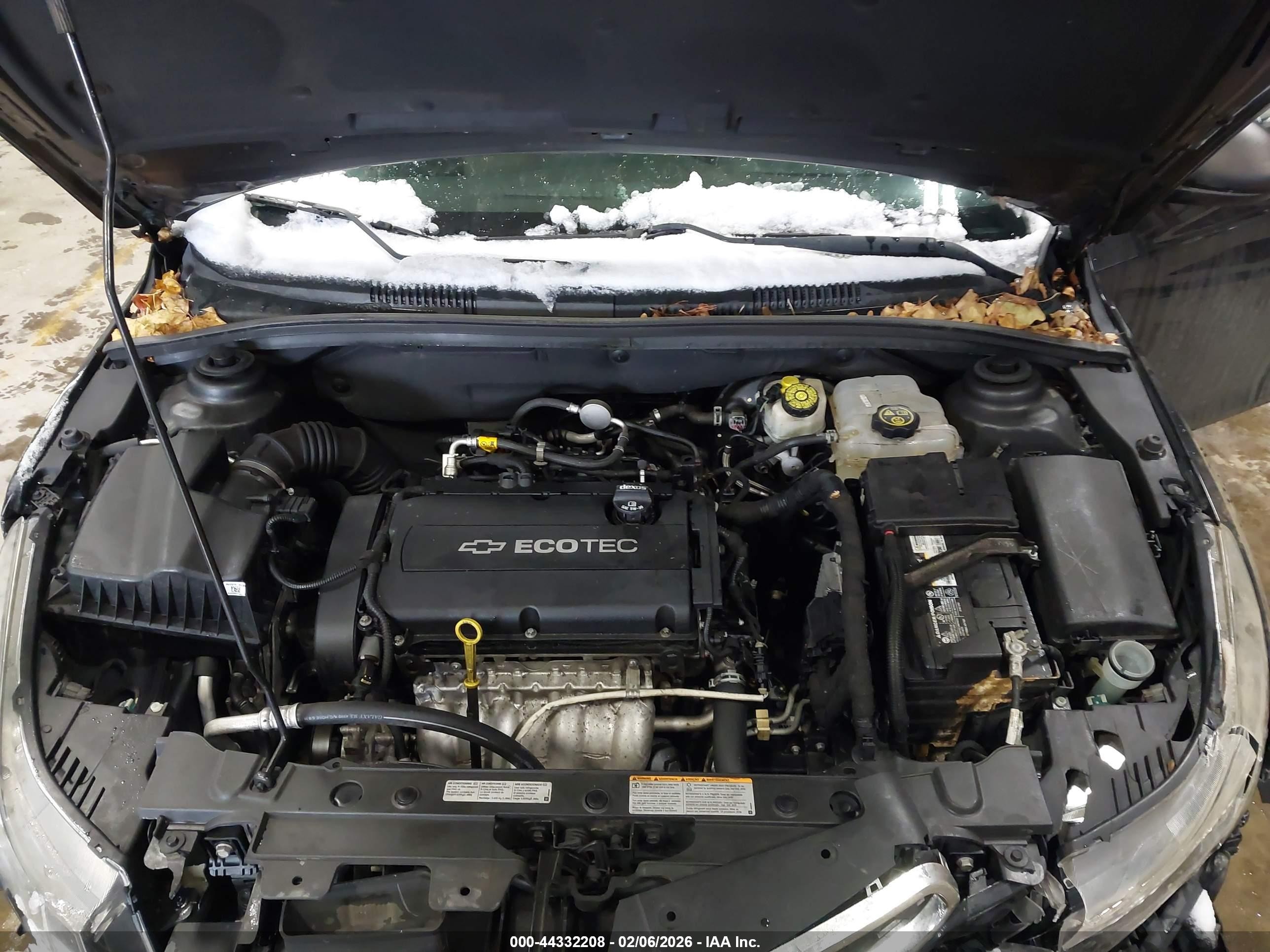 2015 Chevrolet Cruze Ls Auto Black vin: 1G1PA5SH7F7115361