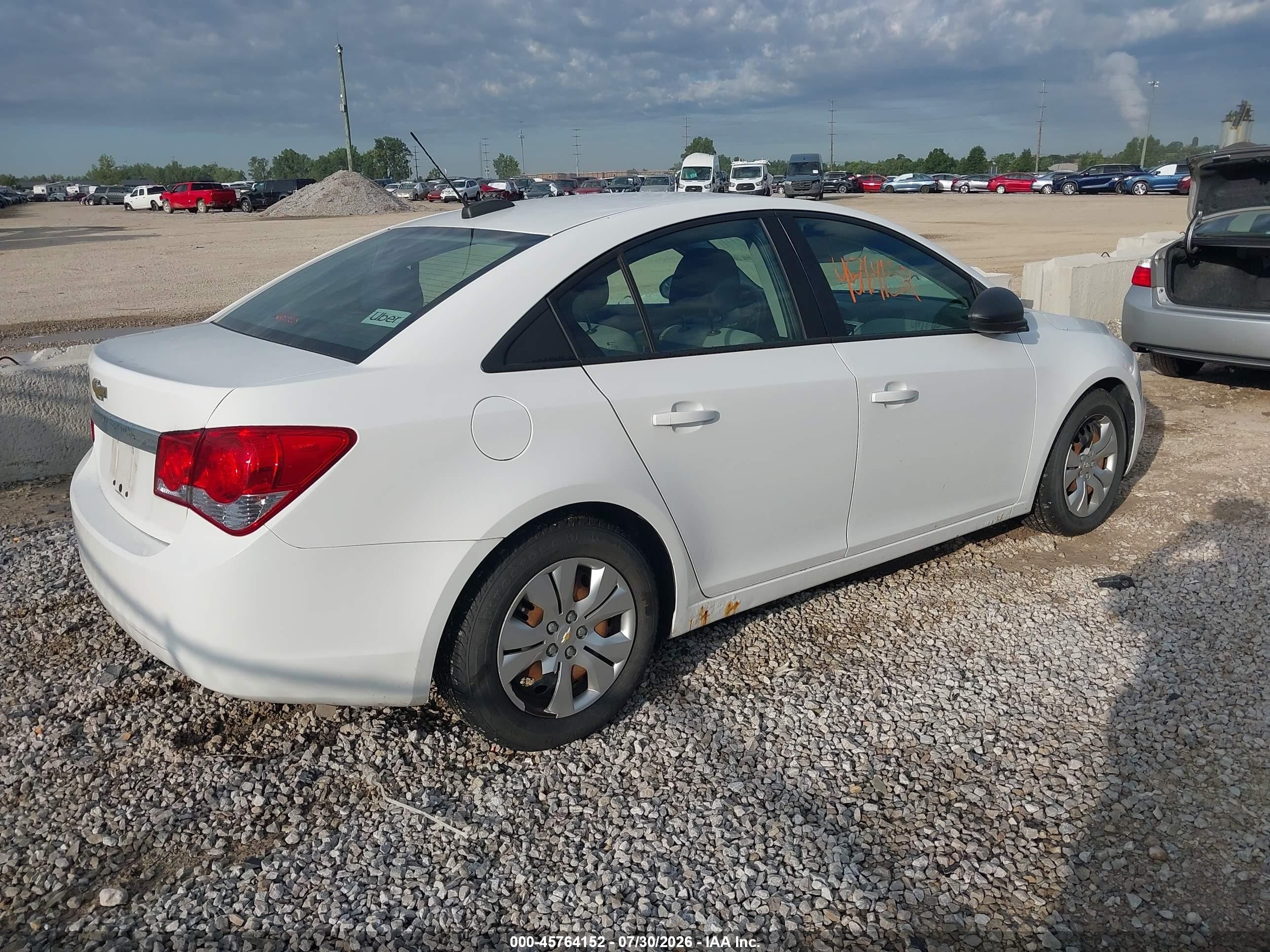 2015 Chevrolet Cruze Ls Auto White vin: 1G1PA5SH7F7163507