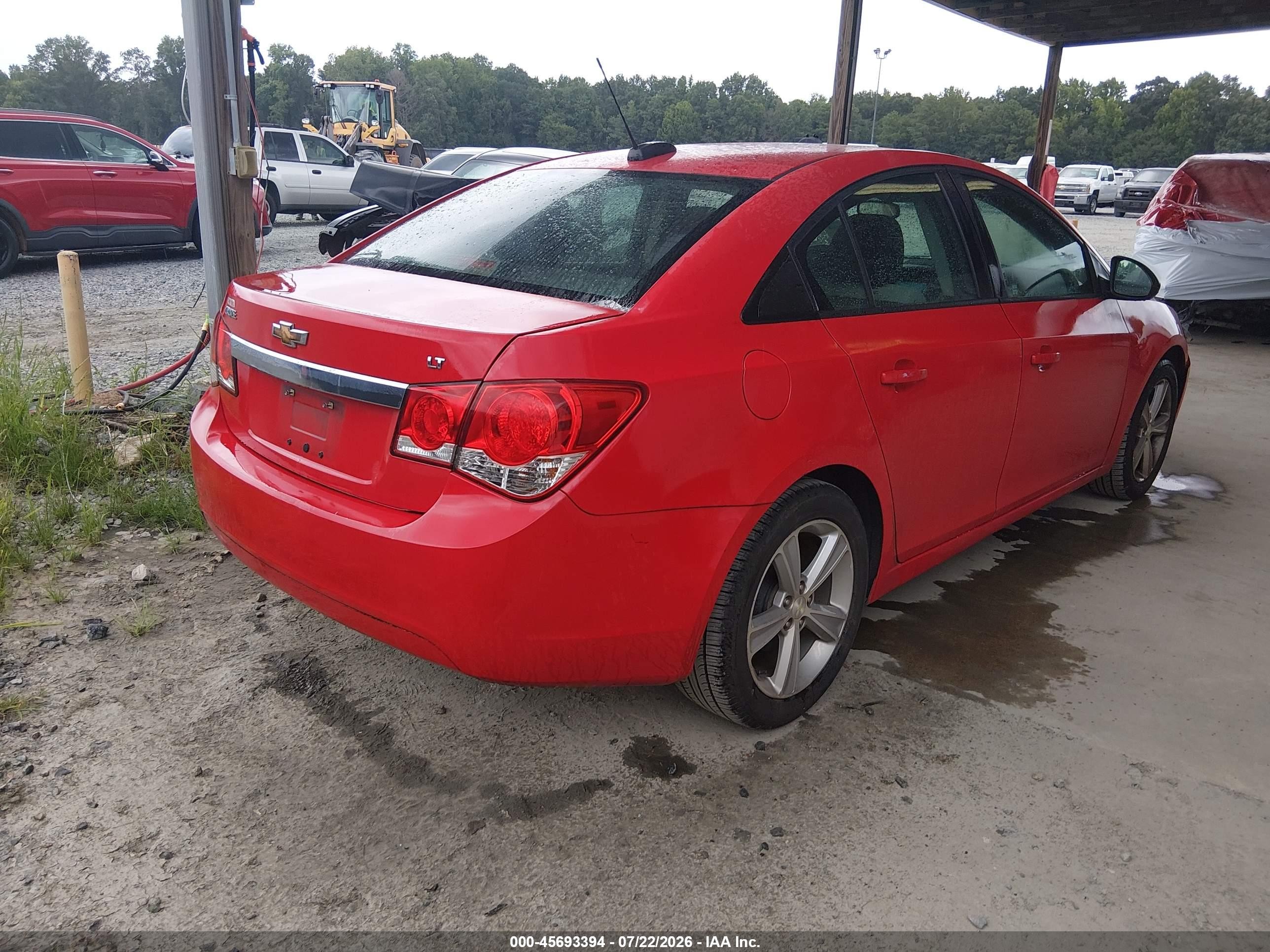 2015 Chevrolet Cruze Ls Auto Red vin: 1G1PA5SH7F7172160