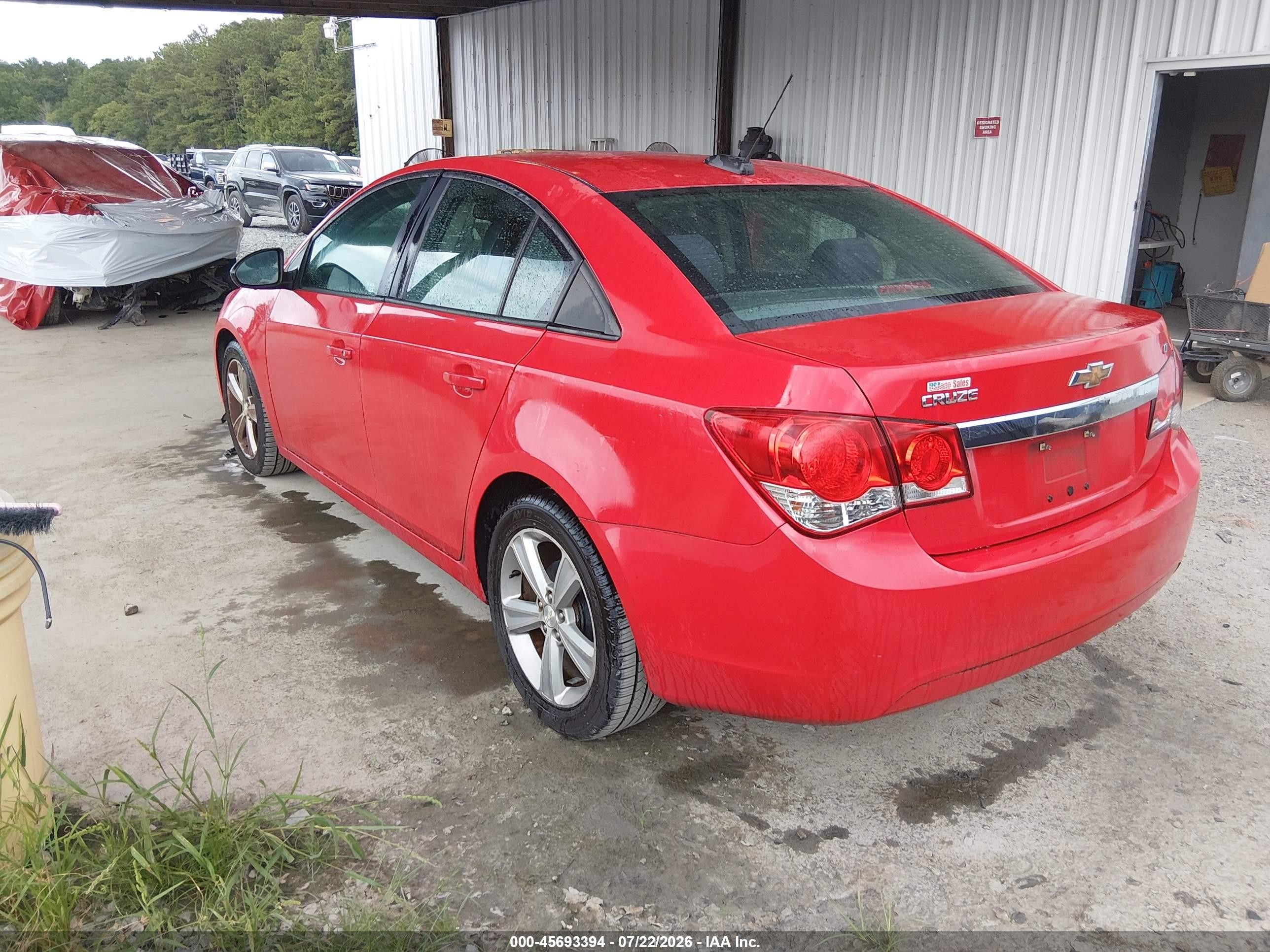 2015 Chevrolet Cruze Ls Auto Red vin: 1G1PA5SH7F7172160