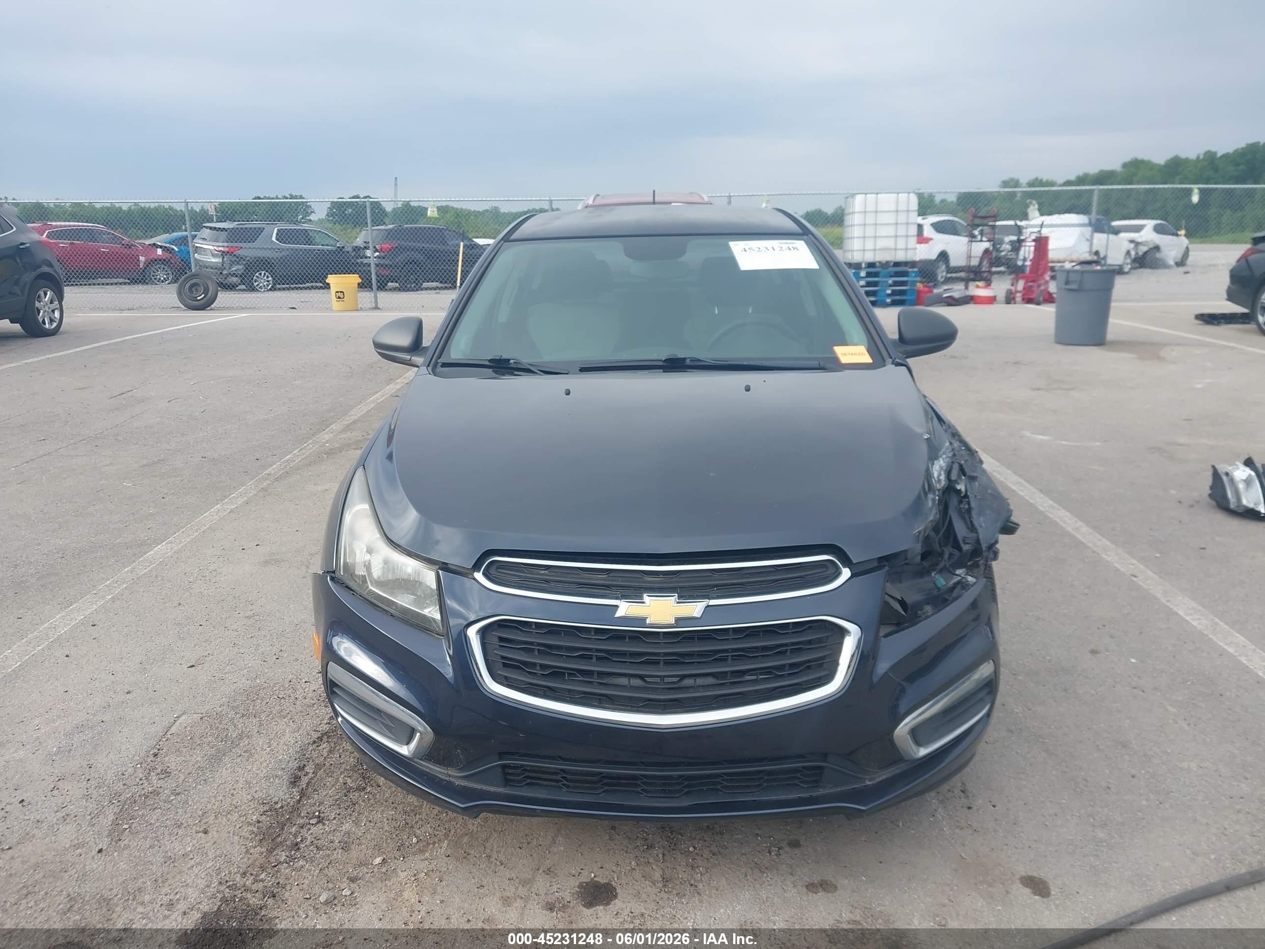 2015 Chevrolet Cruze Ls Auto Dark Blue vin: 1G1PA5SH7F7199696