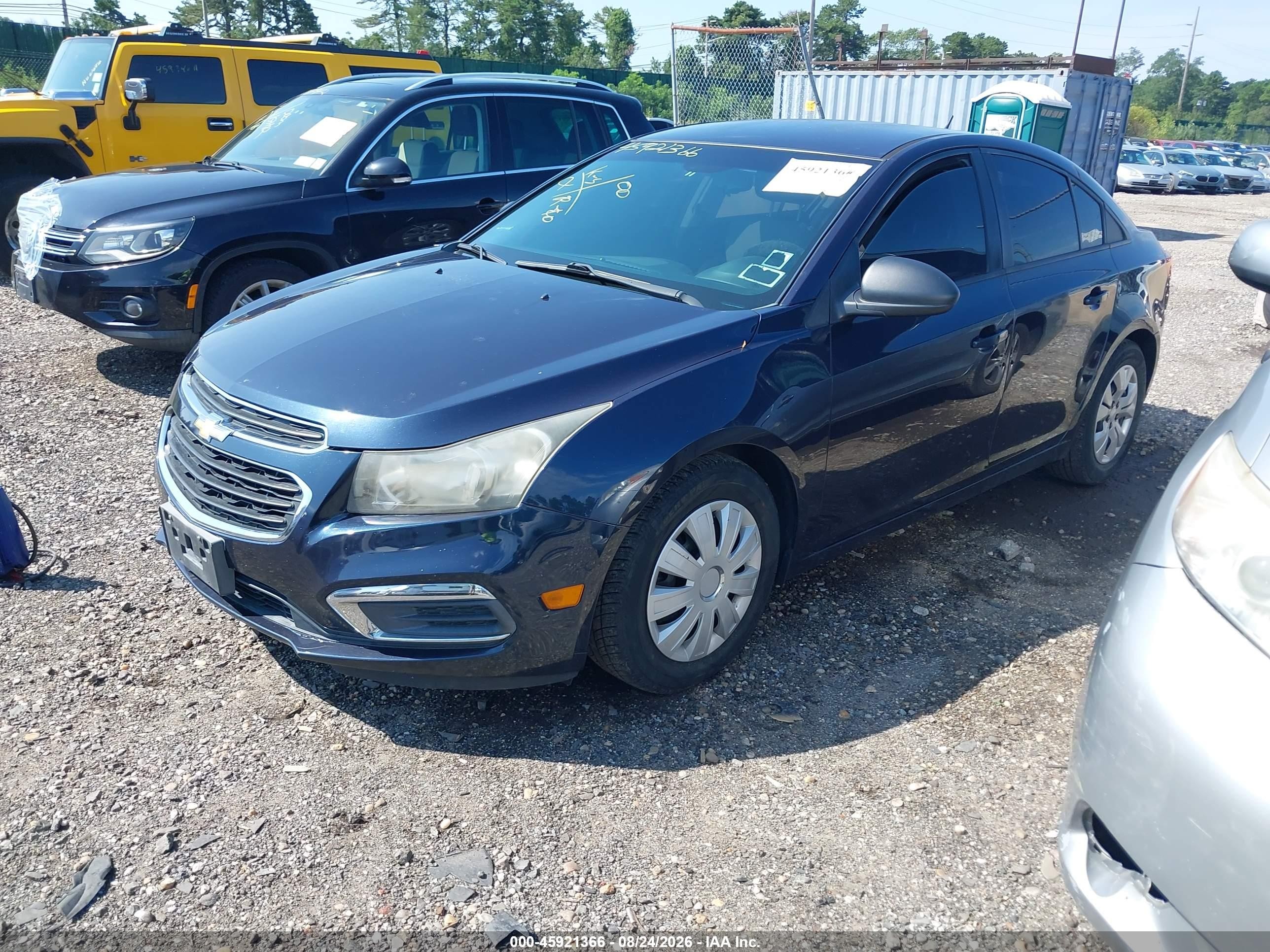 2015 Chevrolet Cruze Ls Auto Blue vin: 1G1PA5SH7F7201737