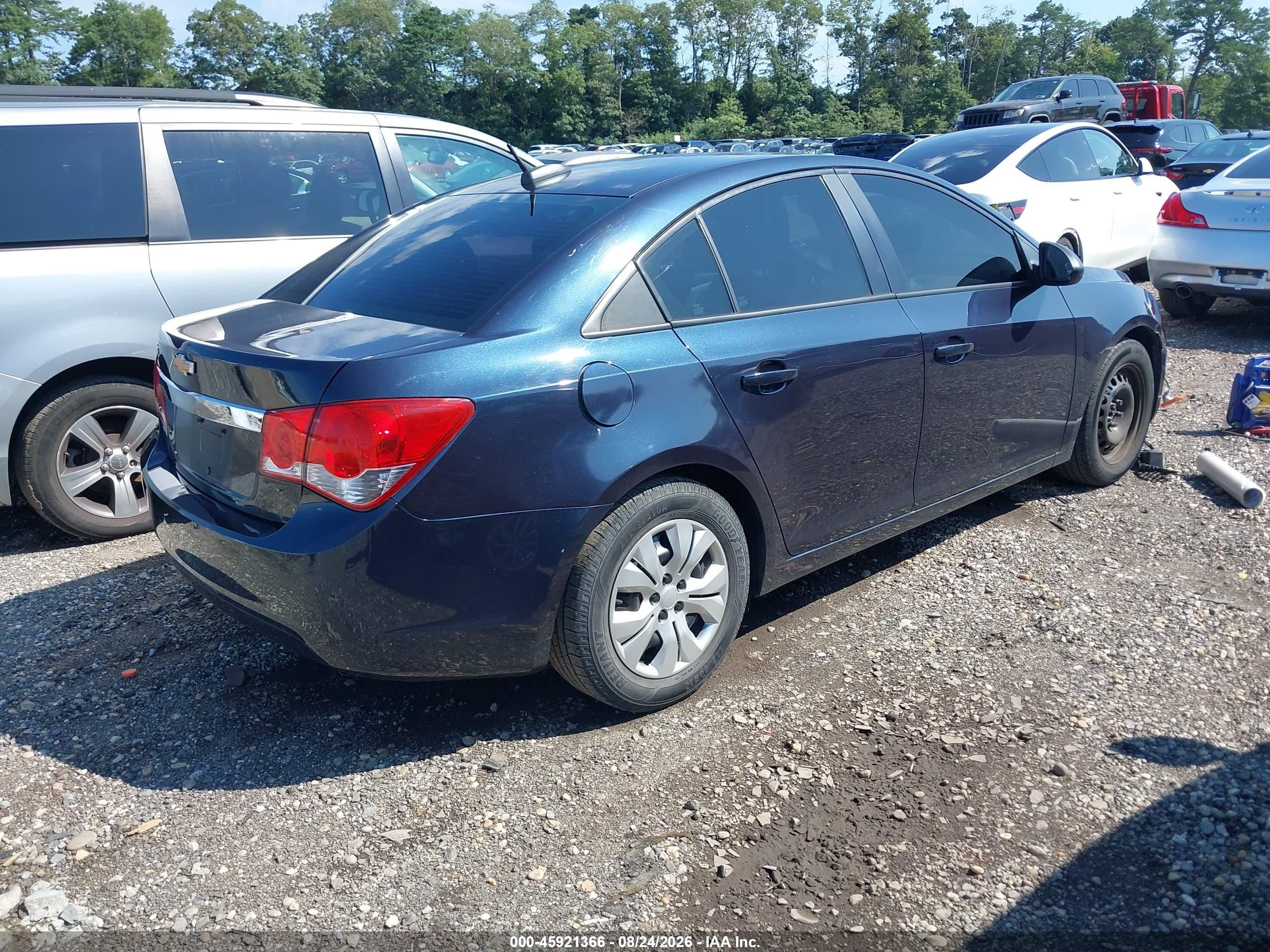 2015 Chevrolet Cruze Ls Auto Blue vin: 1G1PA5SH7F7201737