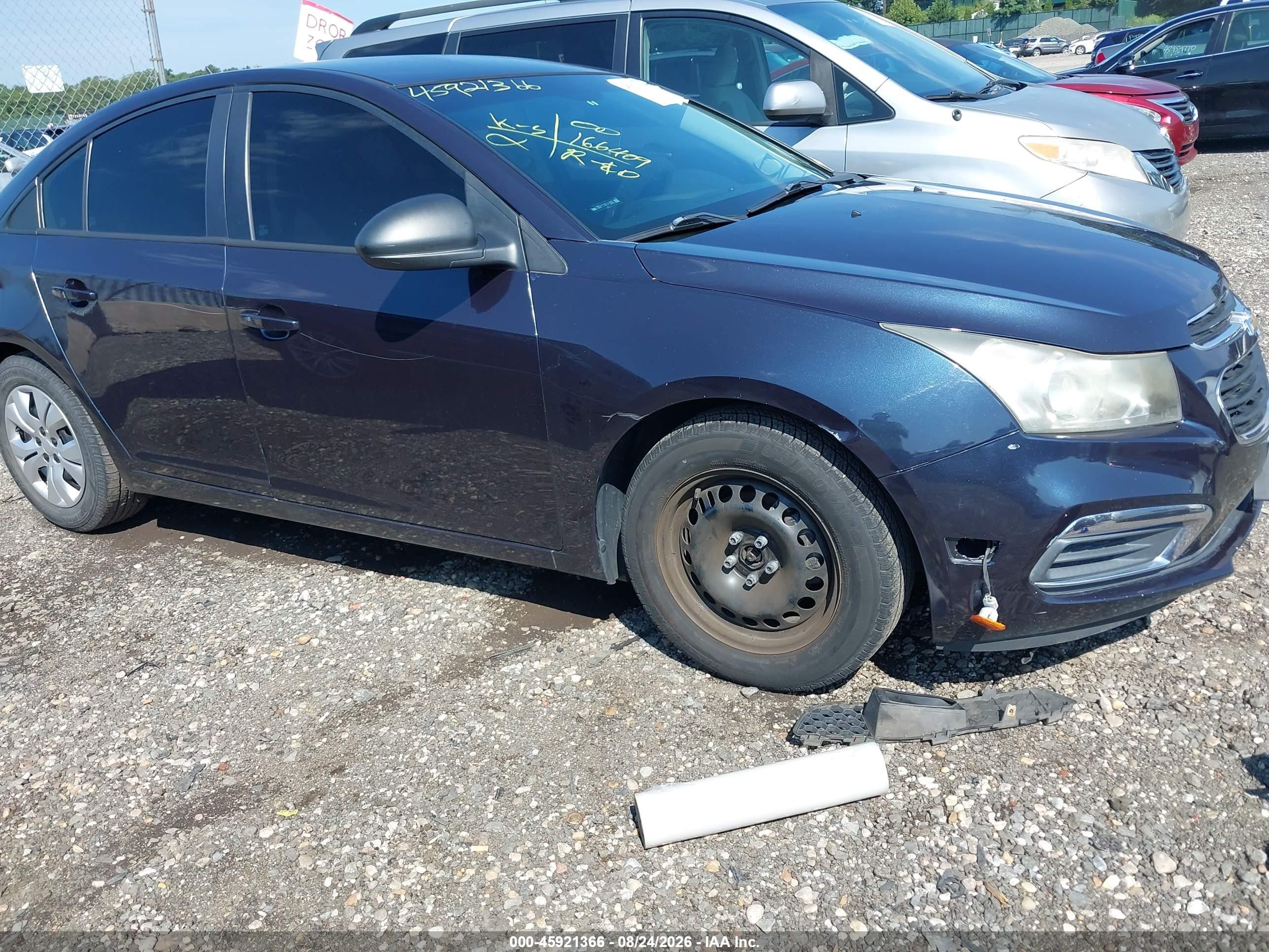 2015 Chevrolet Cruze Ls Auto Blue vin: 1G1PA5SH7F7201737