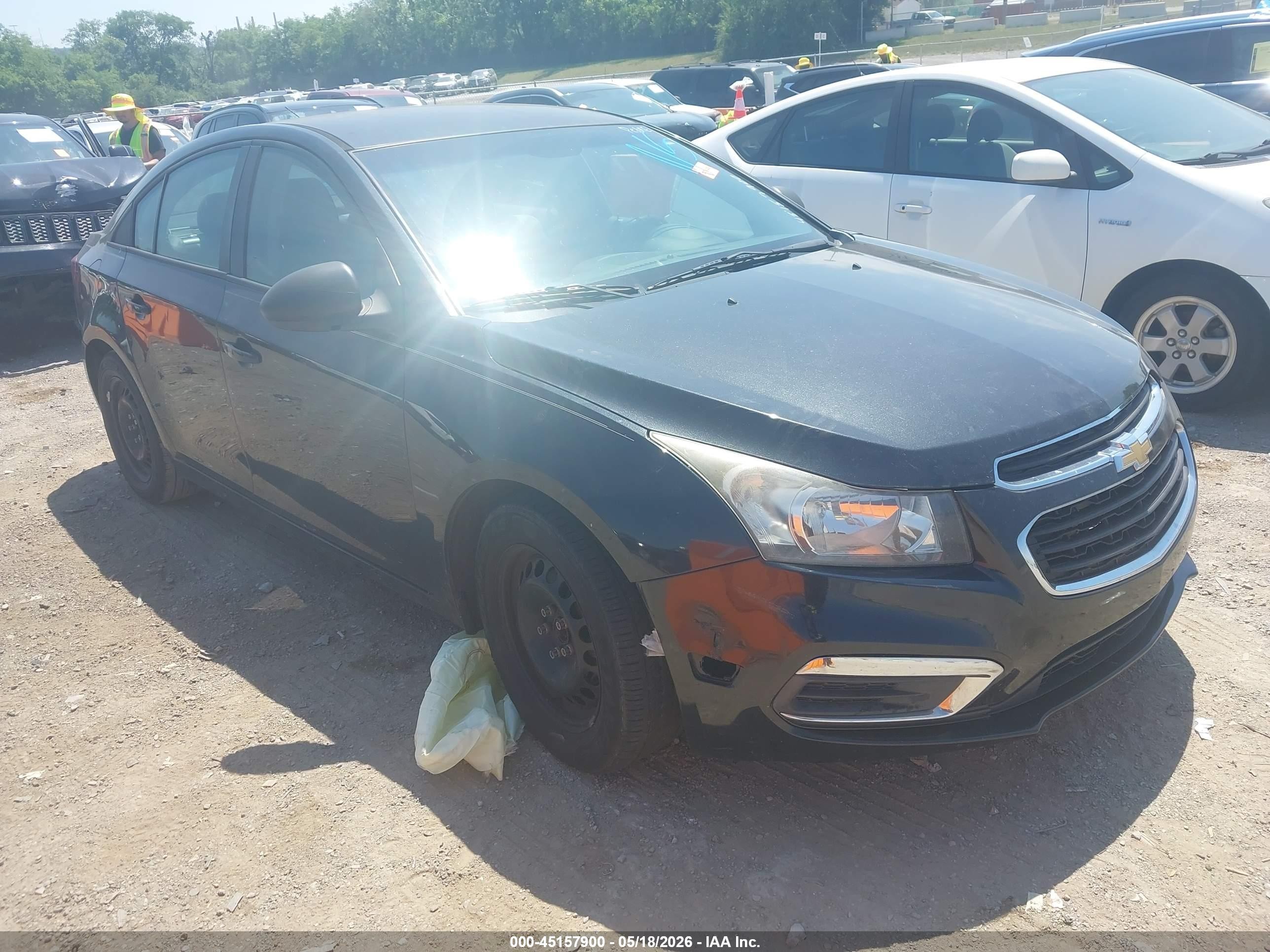 2015 Chevrolet Cruze Ls Auto Black vin: 1G1PA5SH7F7224404