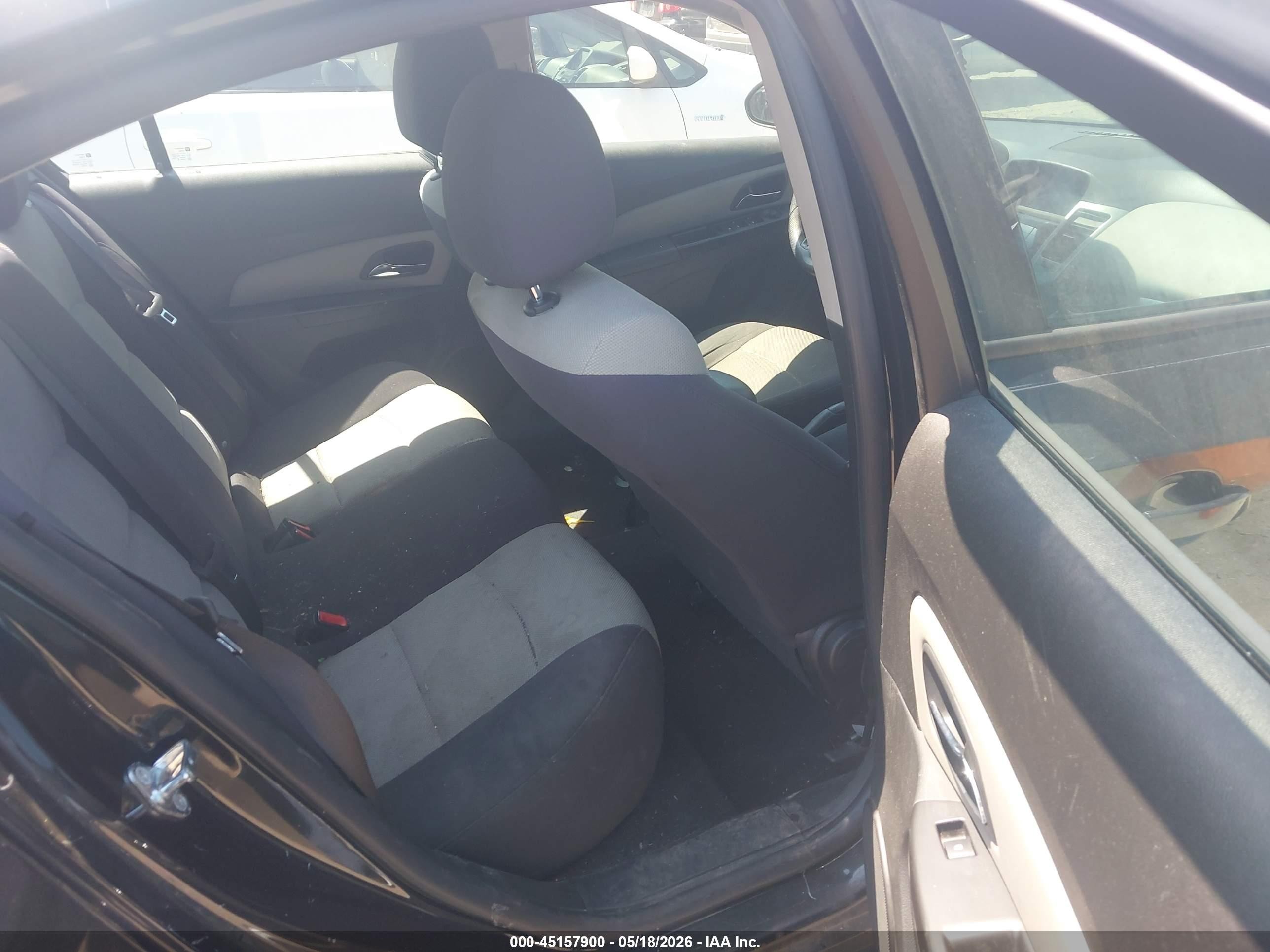 2015 Chevrolet Cruze Ls Auto Black vin: 1G1PA5SH7F7224404