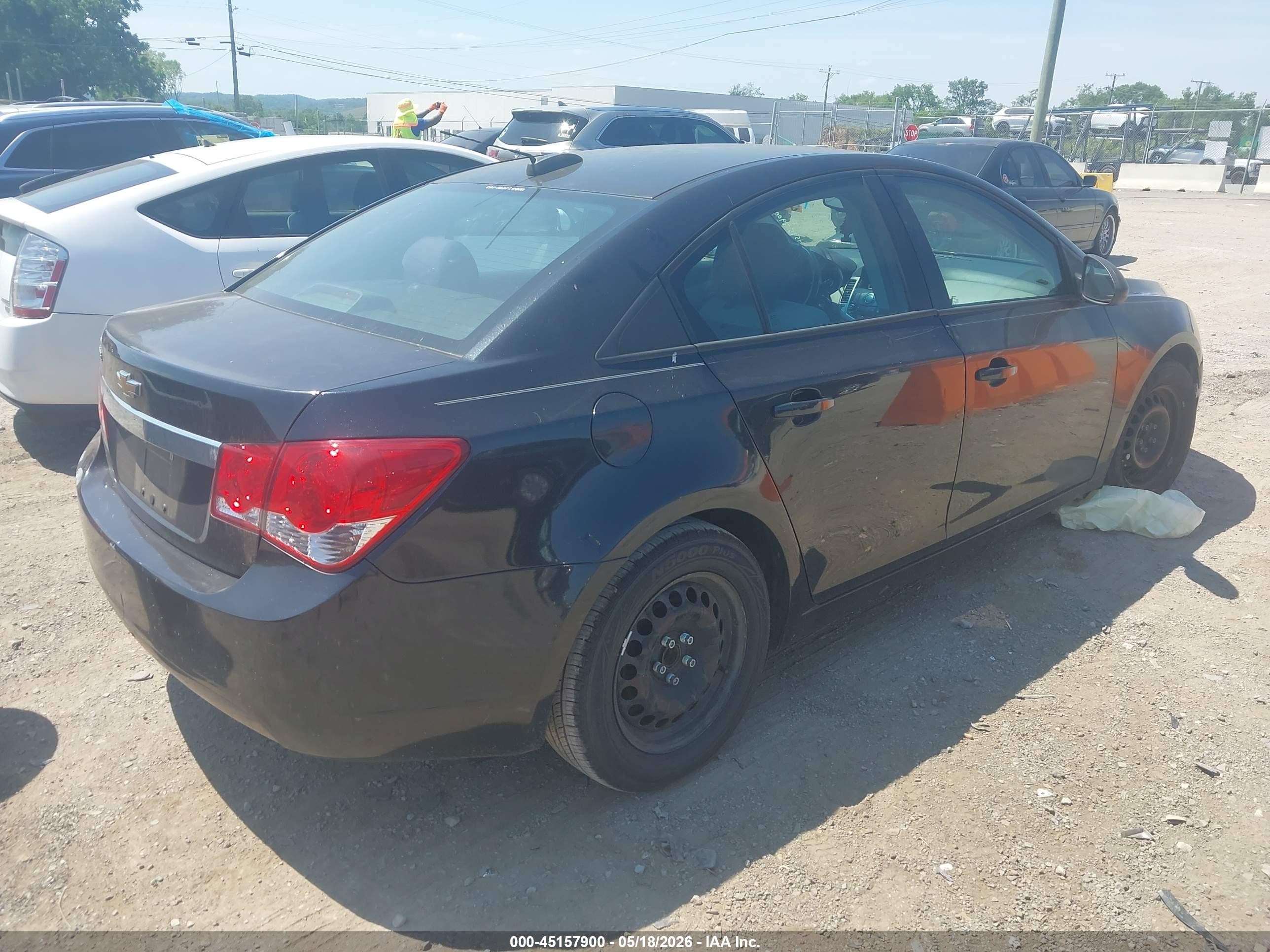 2015 Chevrolet Cruze Ls Auto Black vin: 1G1PA5SH7F7224404