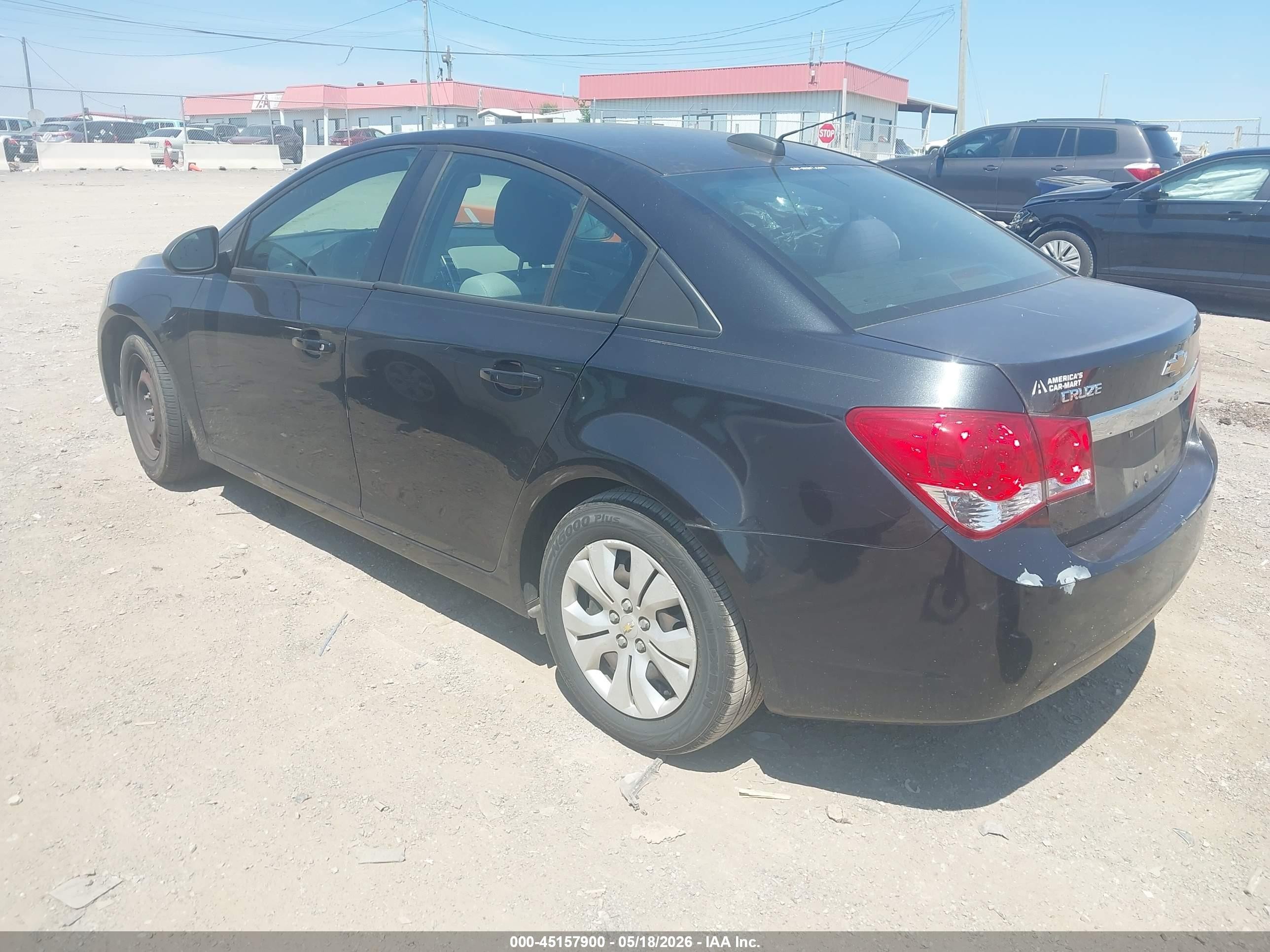 2015 Chevrolet Cruze Ls Auto Black vin: 1G1PA5SH7F7224404