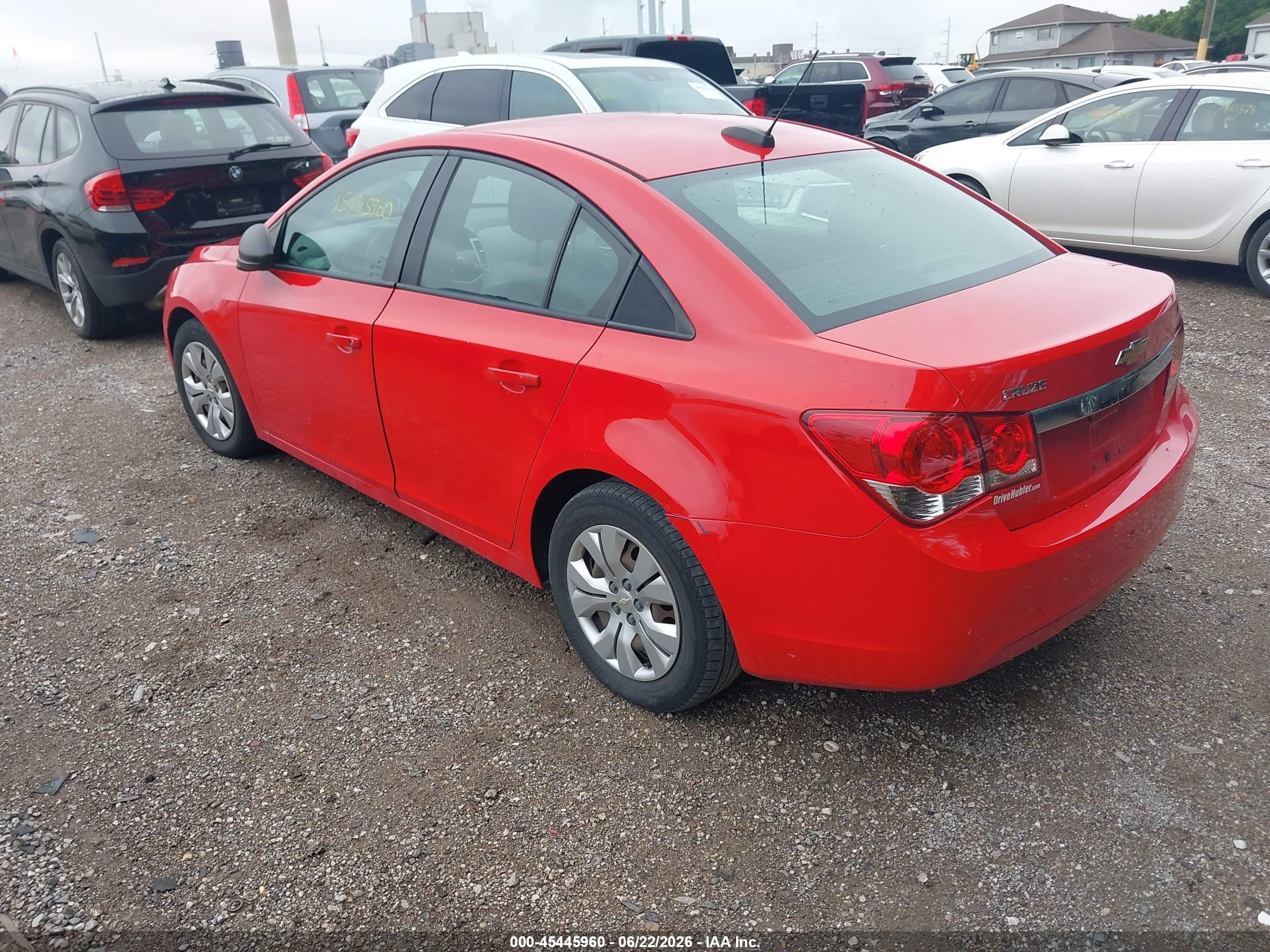 2015 Chevrolet Cruze Ls Auto Red vin: 1G1PA5SH7F7260528
