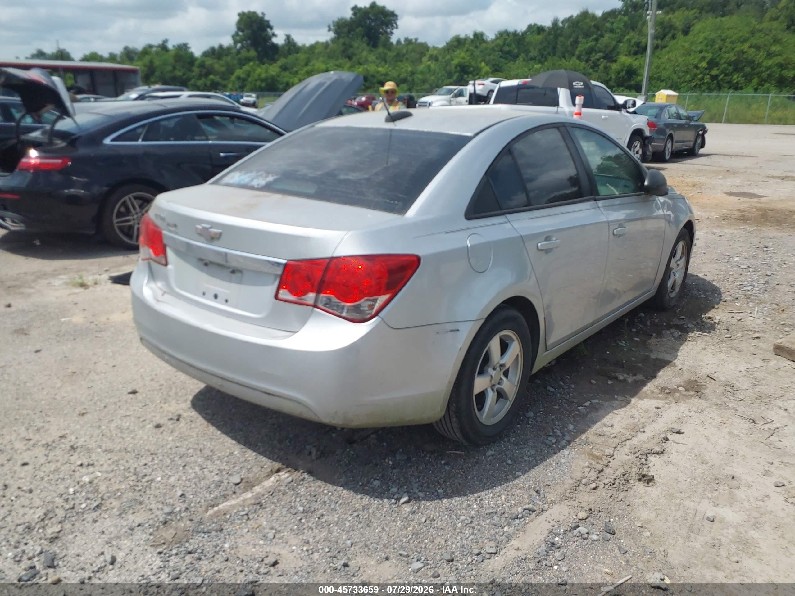 2015 Chevrolet Cruze Ls Auto Silver vin: 1G1PA5SH7F7275417