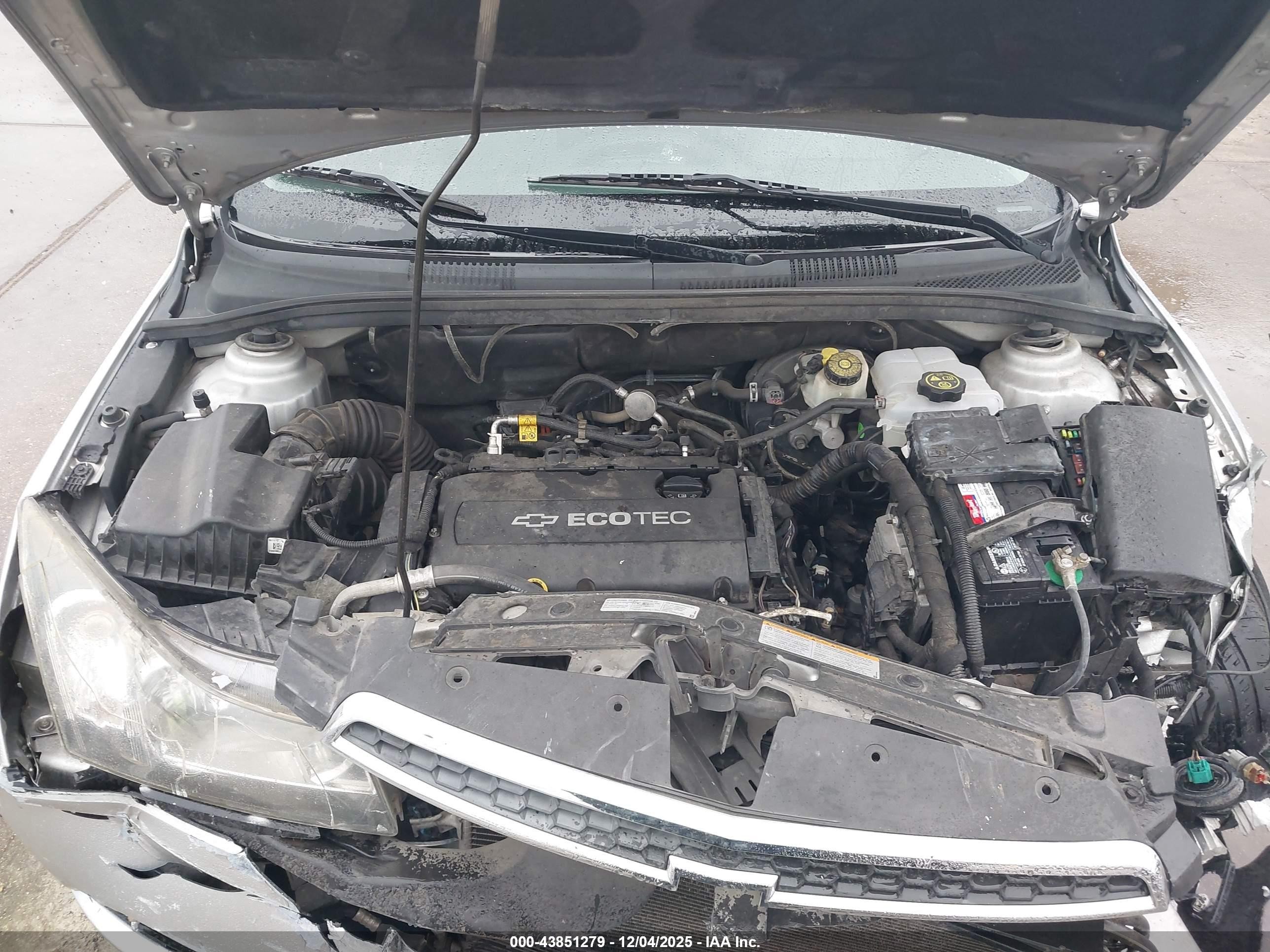 2013 Chevrolet Cruze Ls Auto Silver vin: 1G1PA5SH8D7165179