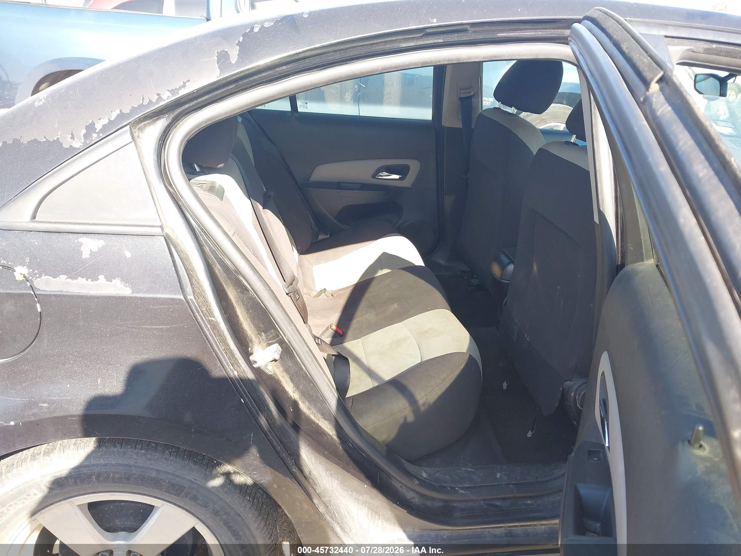 2013 Chevrolet Cruze Ls Auto Black vin: 1G1PA5SH8D7263208