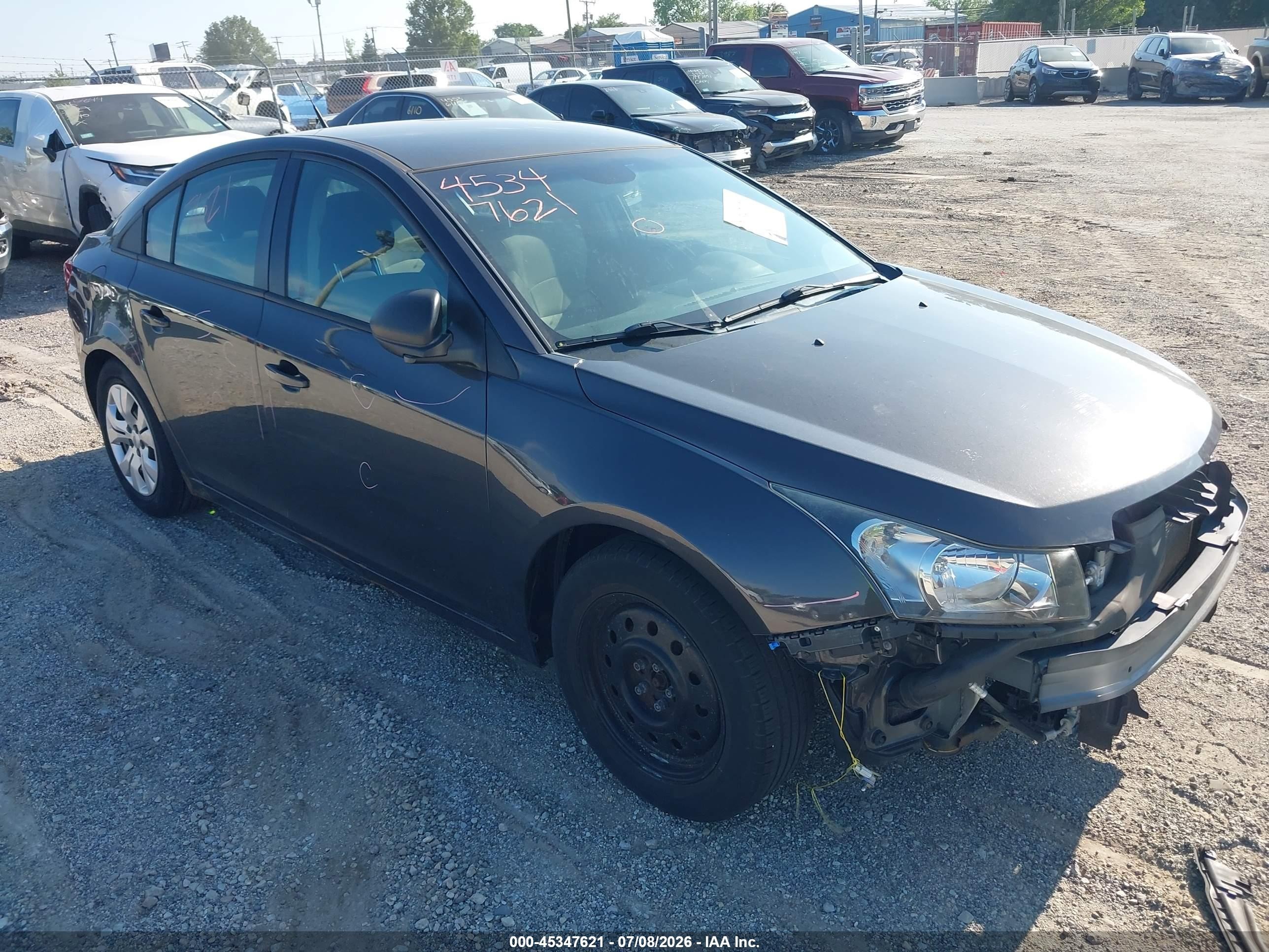 2014 Chevrolet Cruze Ls Auto Gray vin: 1G1PA5SH8E7103444