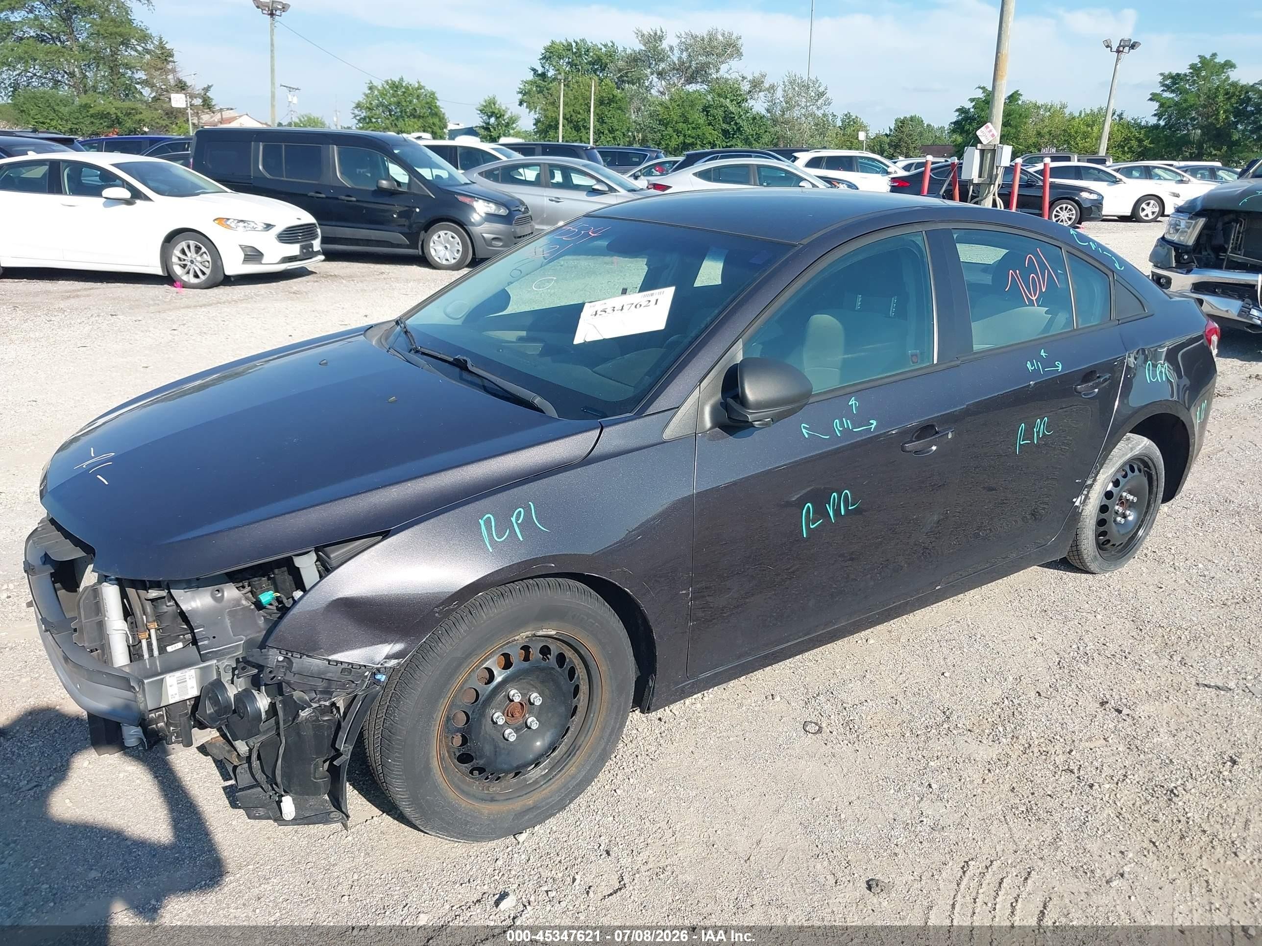 2014 Chevrolet Cruze Ls Auto Gray vin: 1G1PA5SH8E7103444