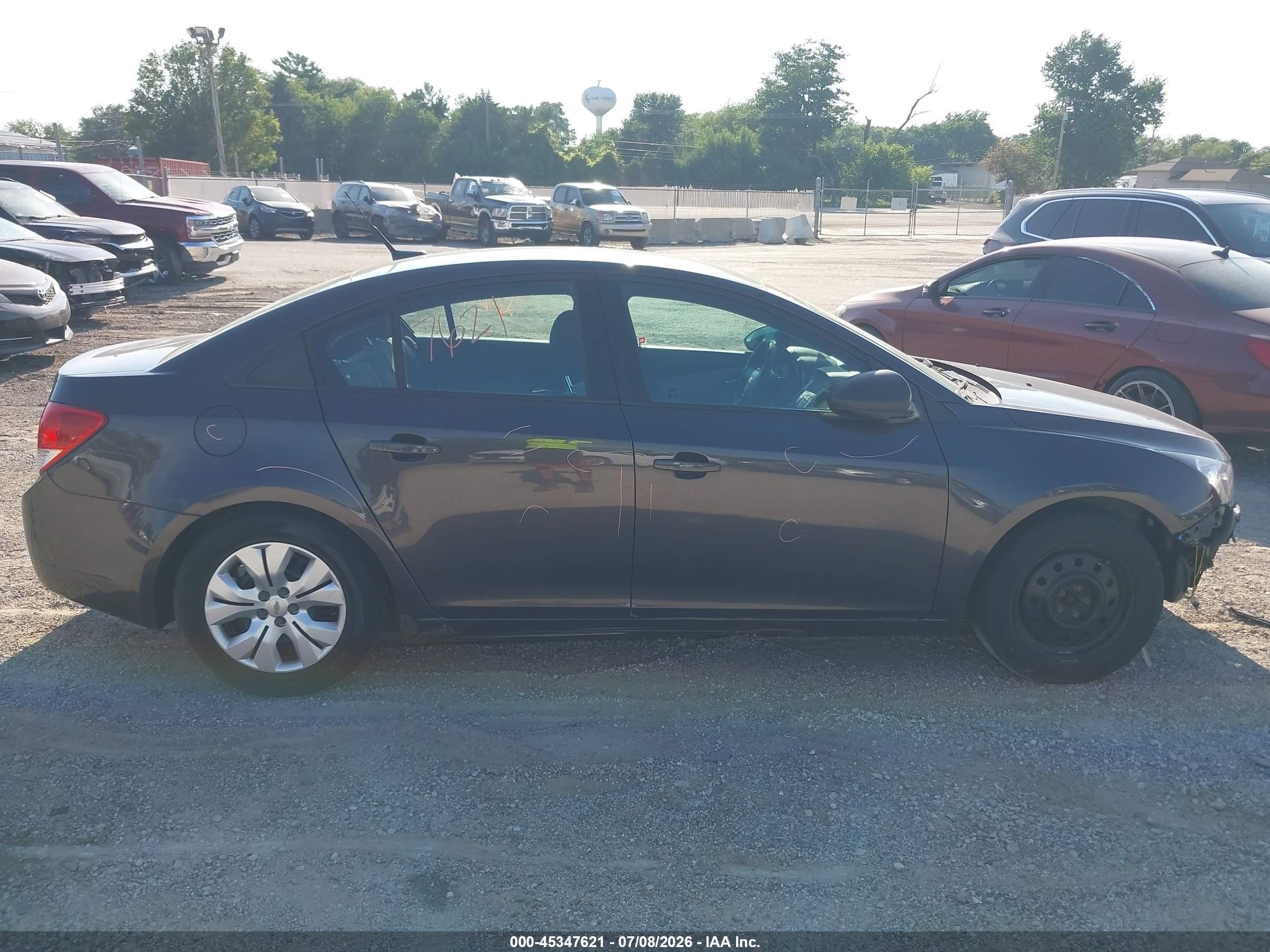 2014 Chevrolet Cruze Ls Auto Gray vin: 1G1PA5SH8E7103444
