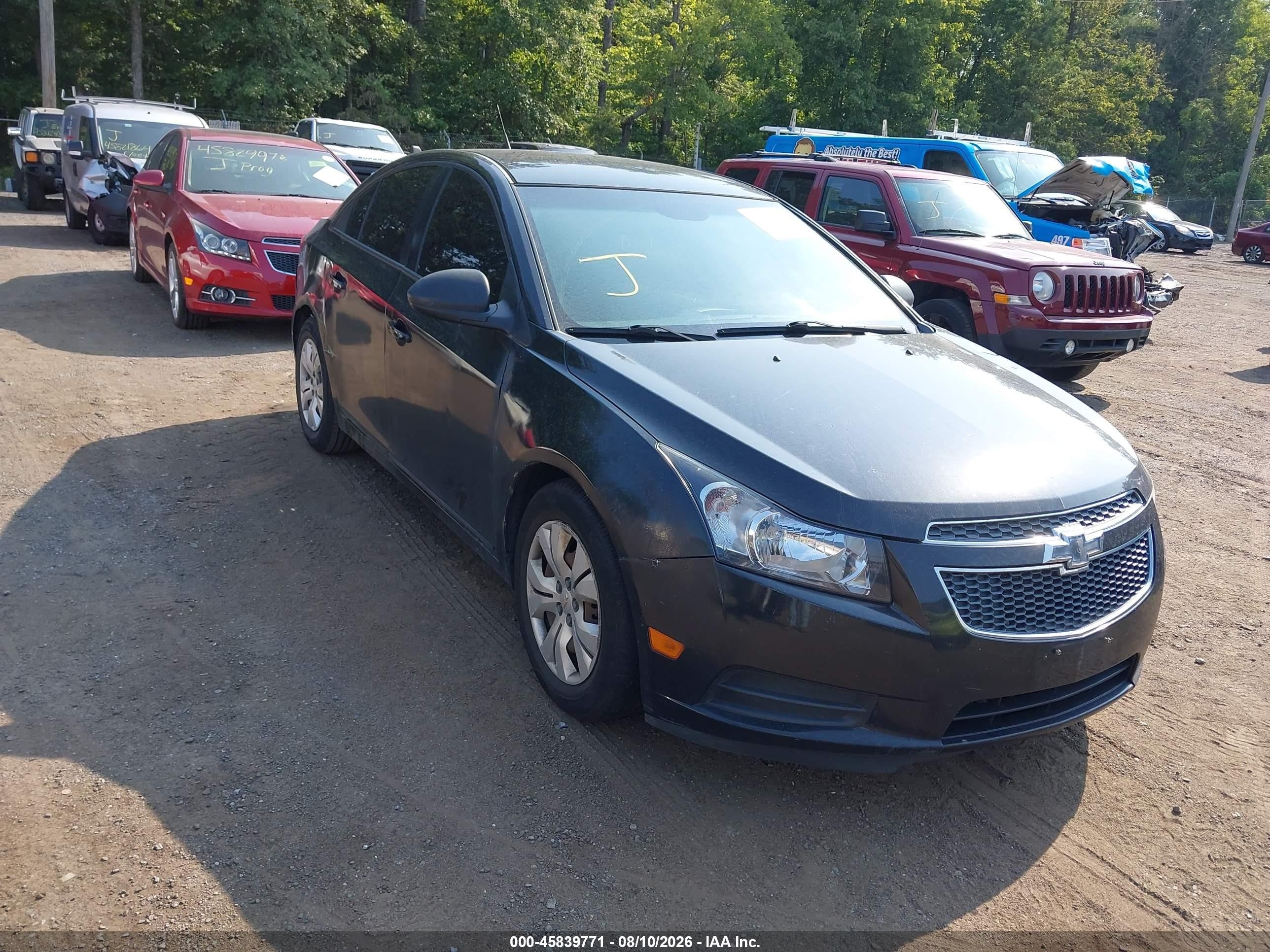 2014 Chevrolet Cruze Ls Auto Black vin: 1G1PA5SH8E7282679