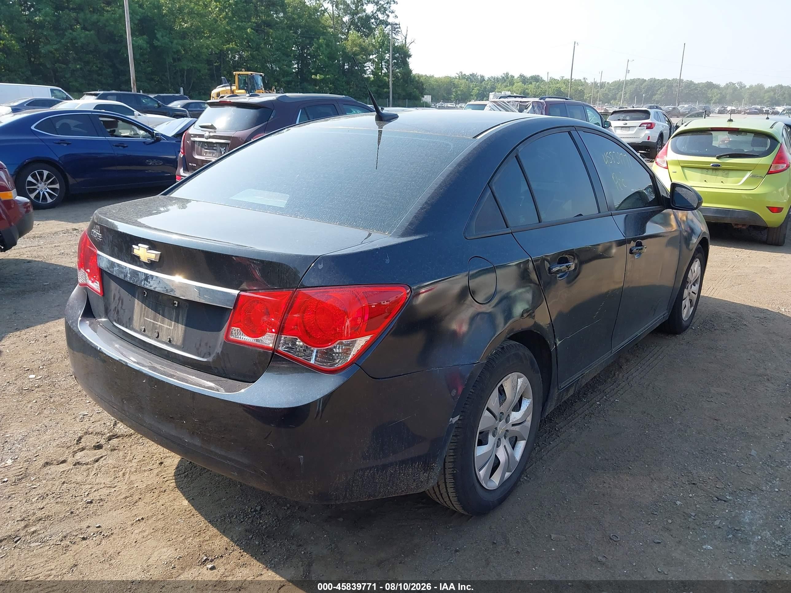 2014 Chevrolet Cruze Ls Auto Черный vin: 1G1PA5SH8E7282679