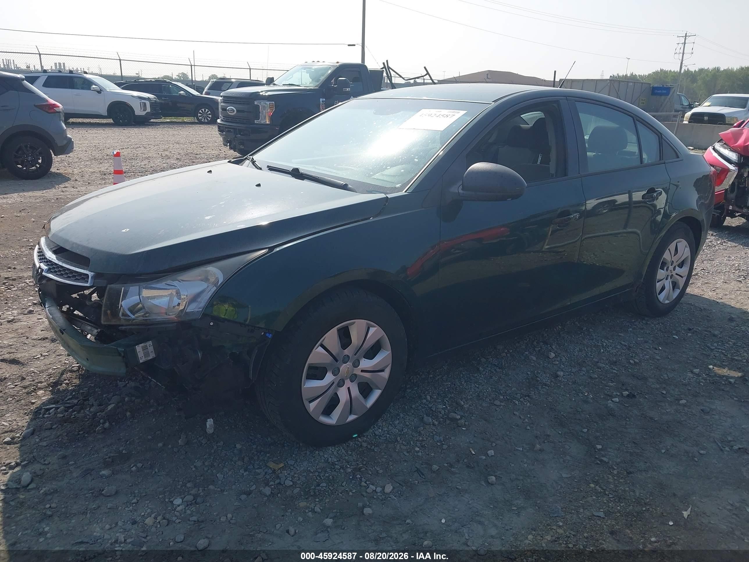 2014 Chevrolet Cruze Ls Auto Зеленый vin: 1G1PA5SH8E7430636
