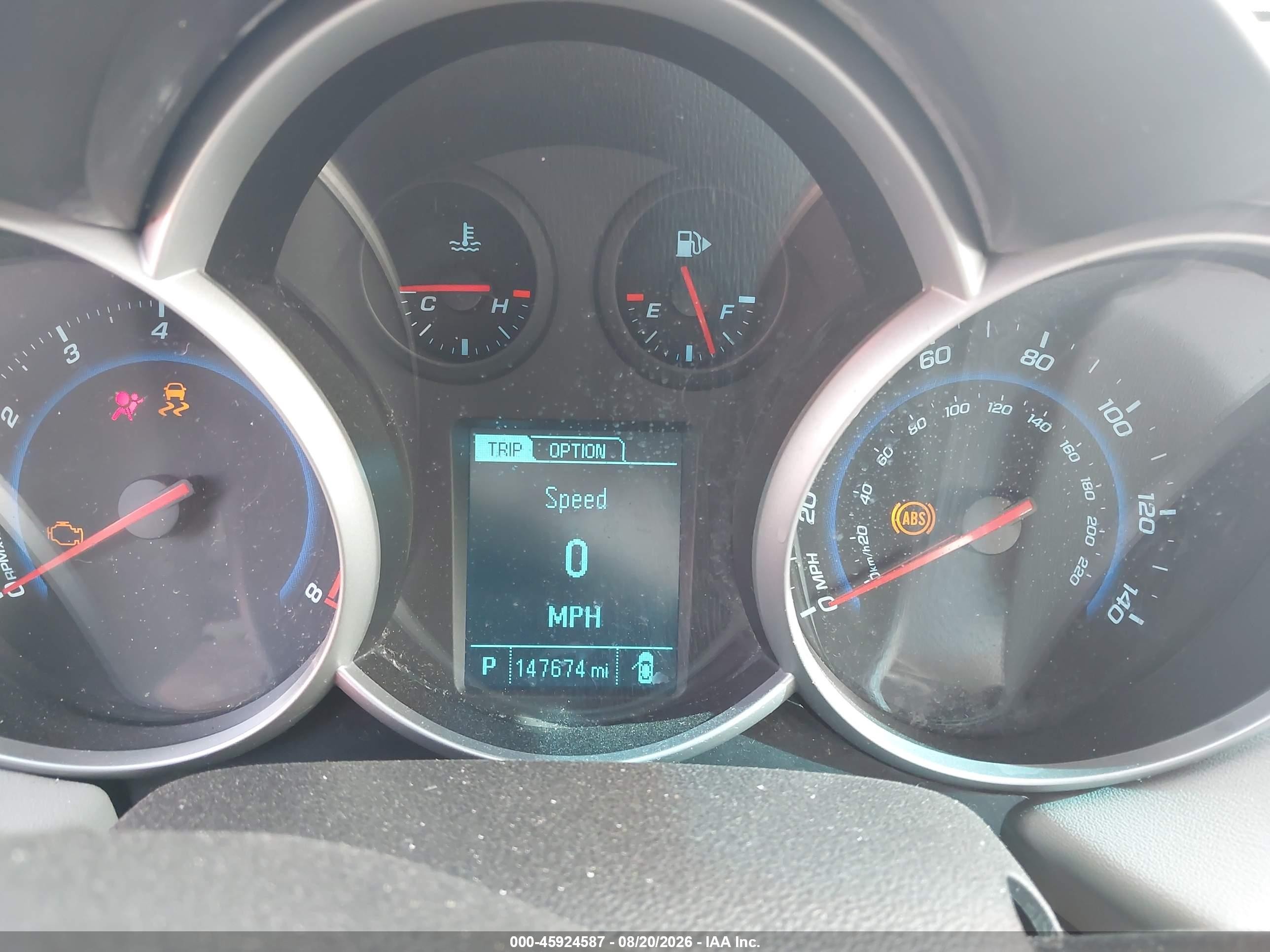 2014 Chevrolet Cruze Ls Auto Зеленый vin: 1G1PA5SH8E7430636