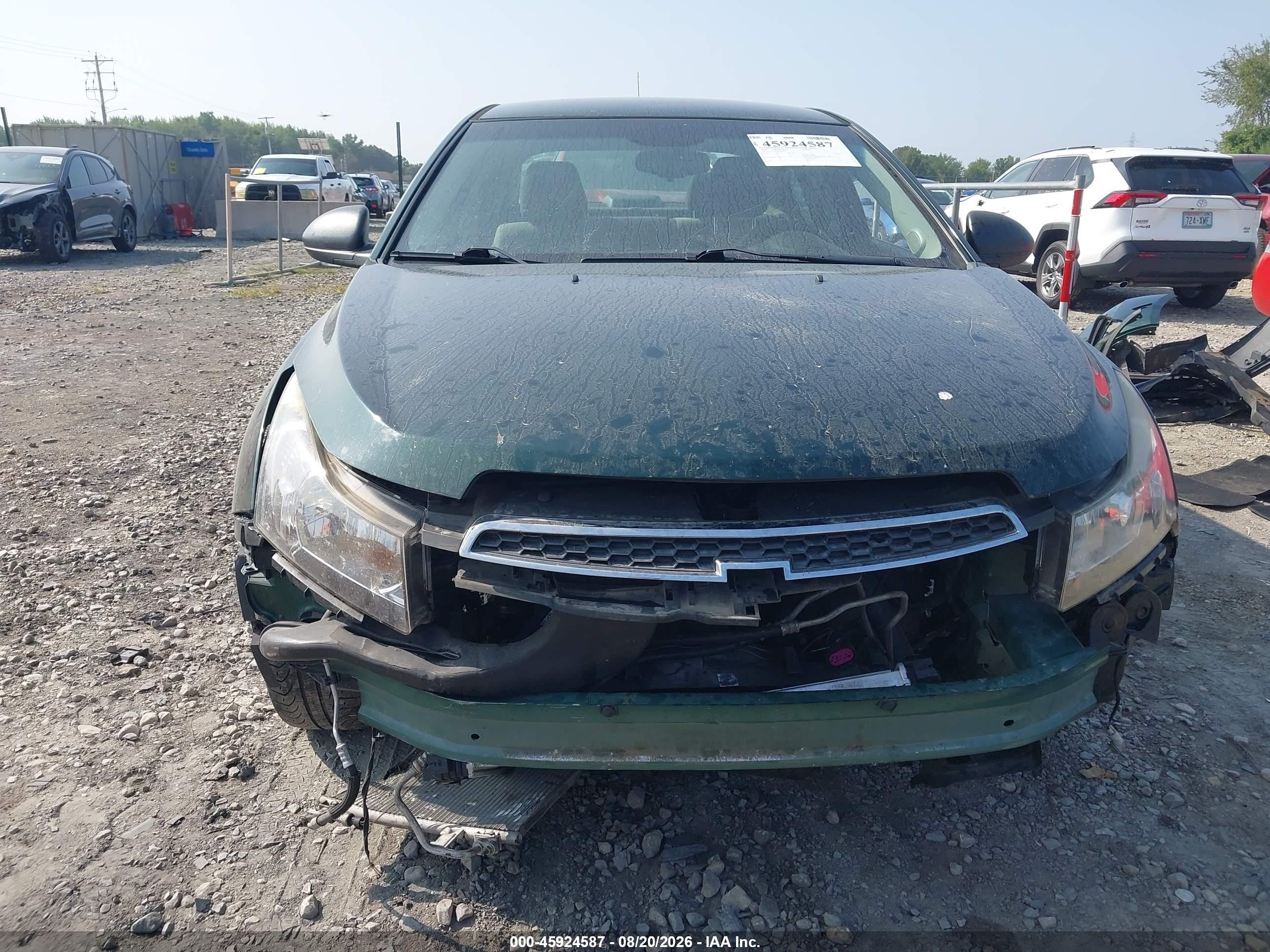 2014 Chevrolet Cruze Ls Auto Зеленый vin: 1G1PA5SH8E7430636