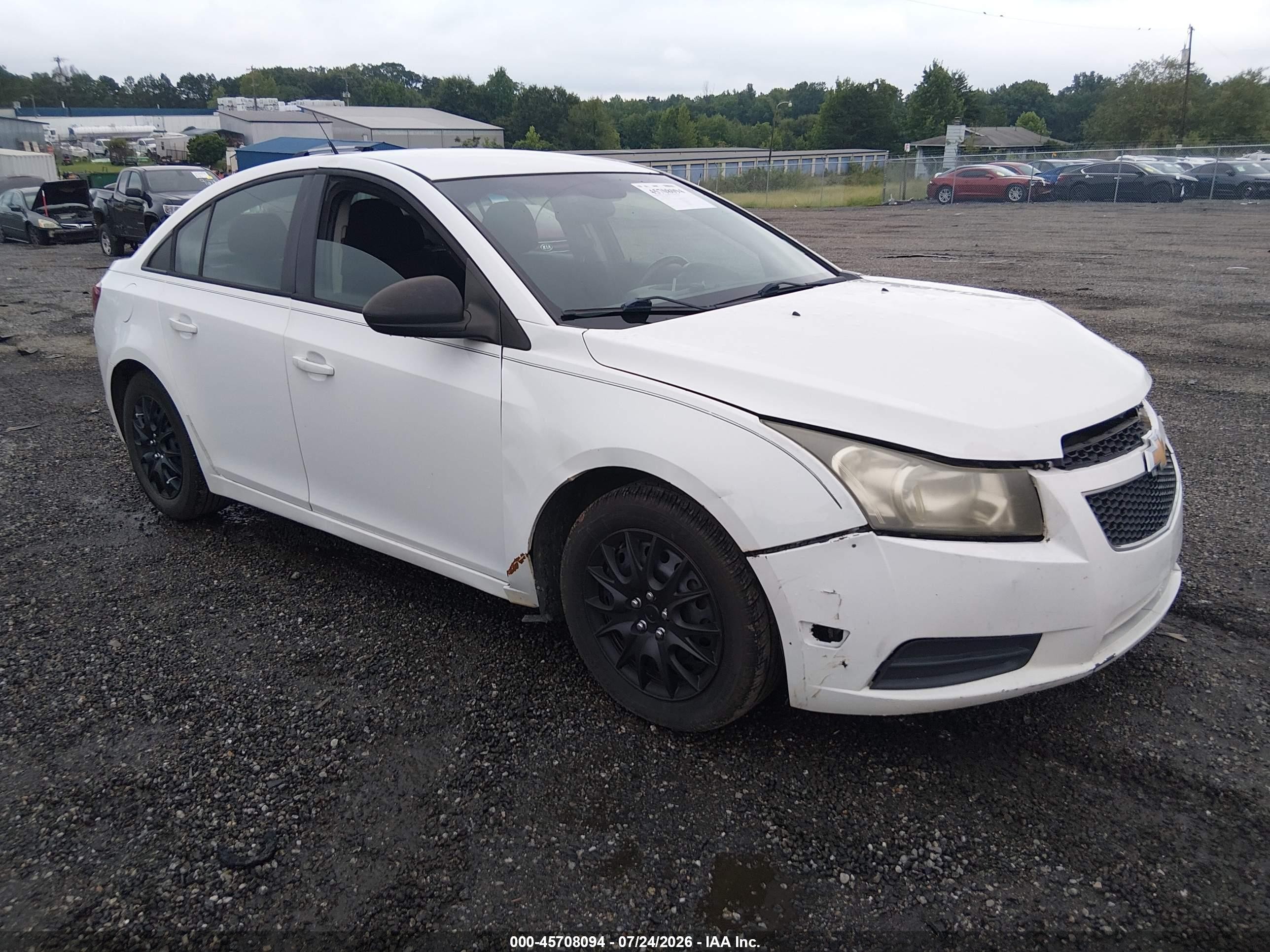 2013 Chevrolet Cruze Ls Auto White vin: 1G1PA5SH9D7104326