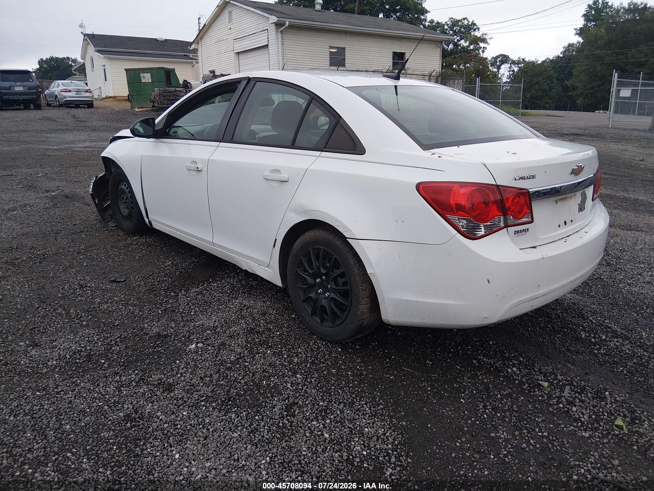 2013 Chevrolet Cruze Ls Auto White vin: 1G1PA5SH9D7104326