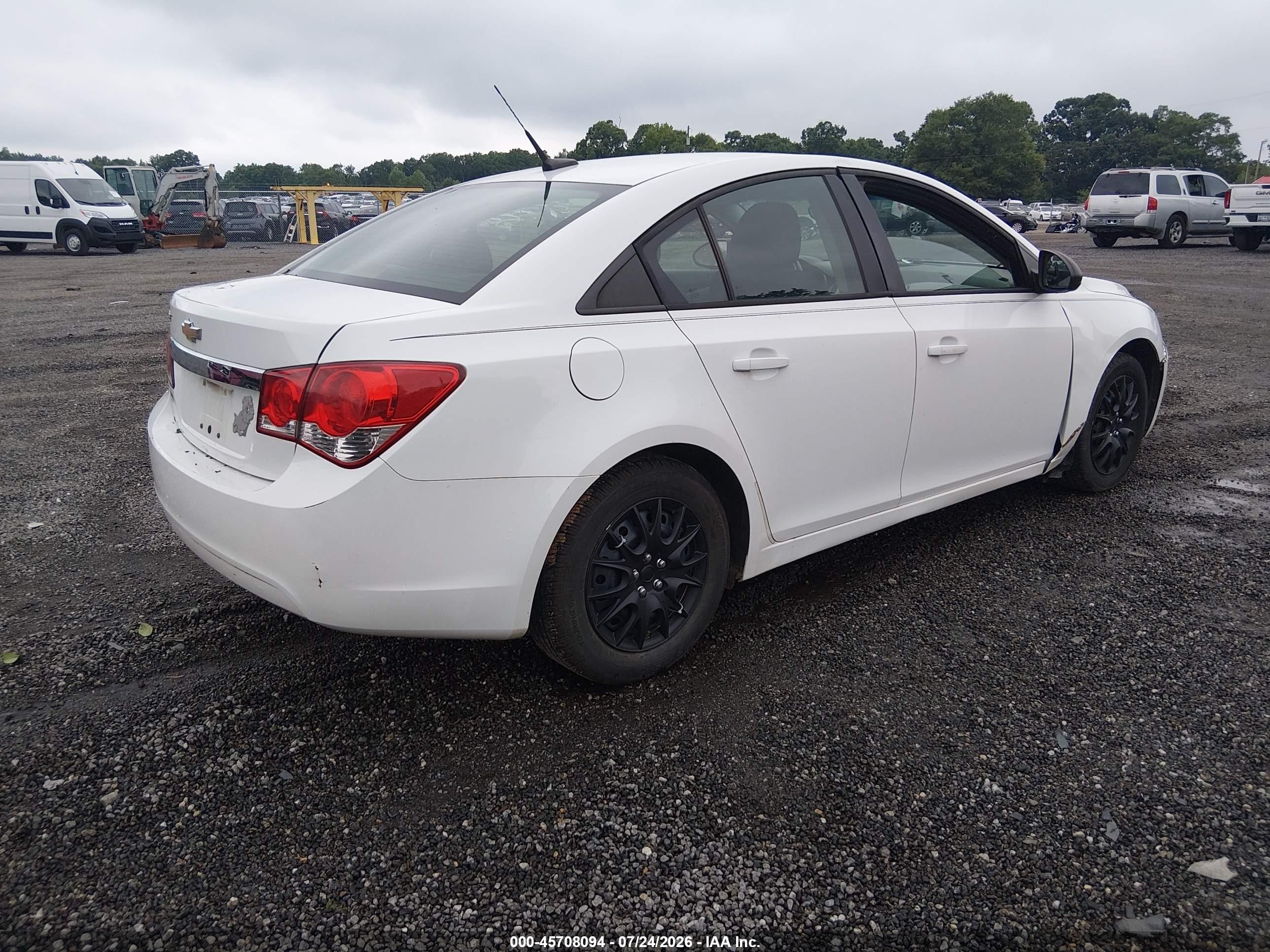 2013 Chevrolet Cruze Ls Auto White vin: 1G1PA5SH9D7104326
