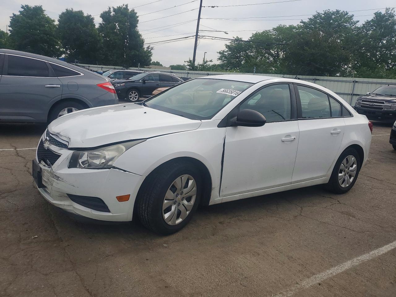 2013 Chevrolet Cruze Ls White vin: 1G1PA5SH9D7163294