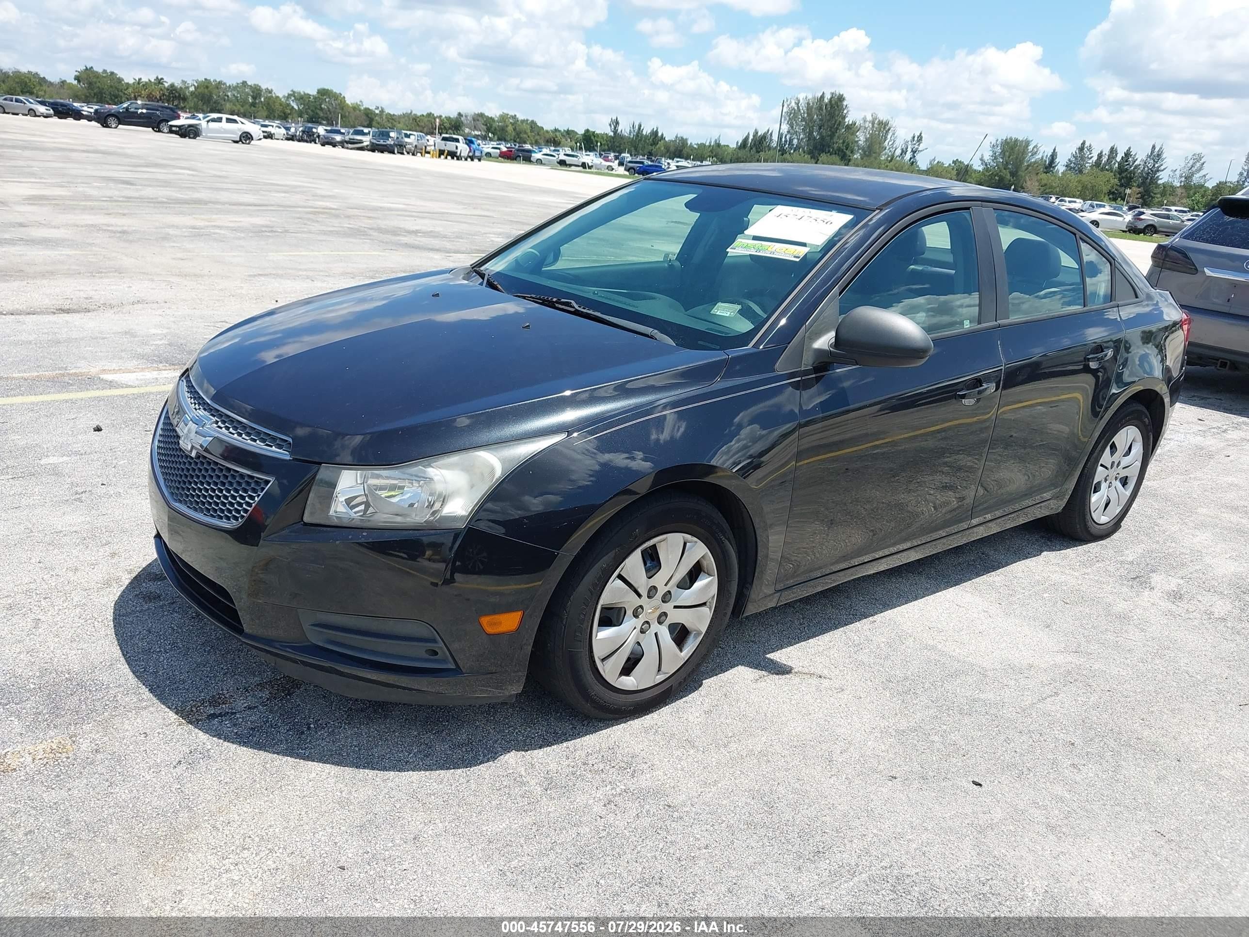 2013 Chevrolet Cruze Ls Auto Black vin: 1G1PA5SH9D7201137
