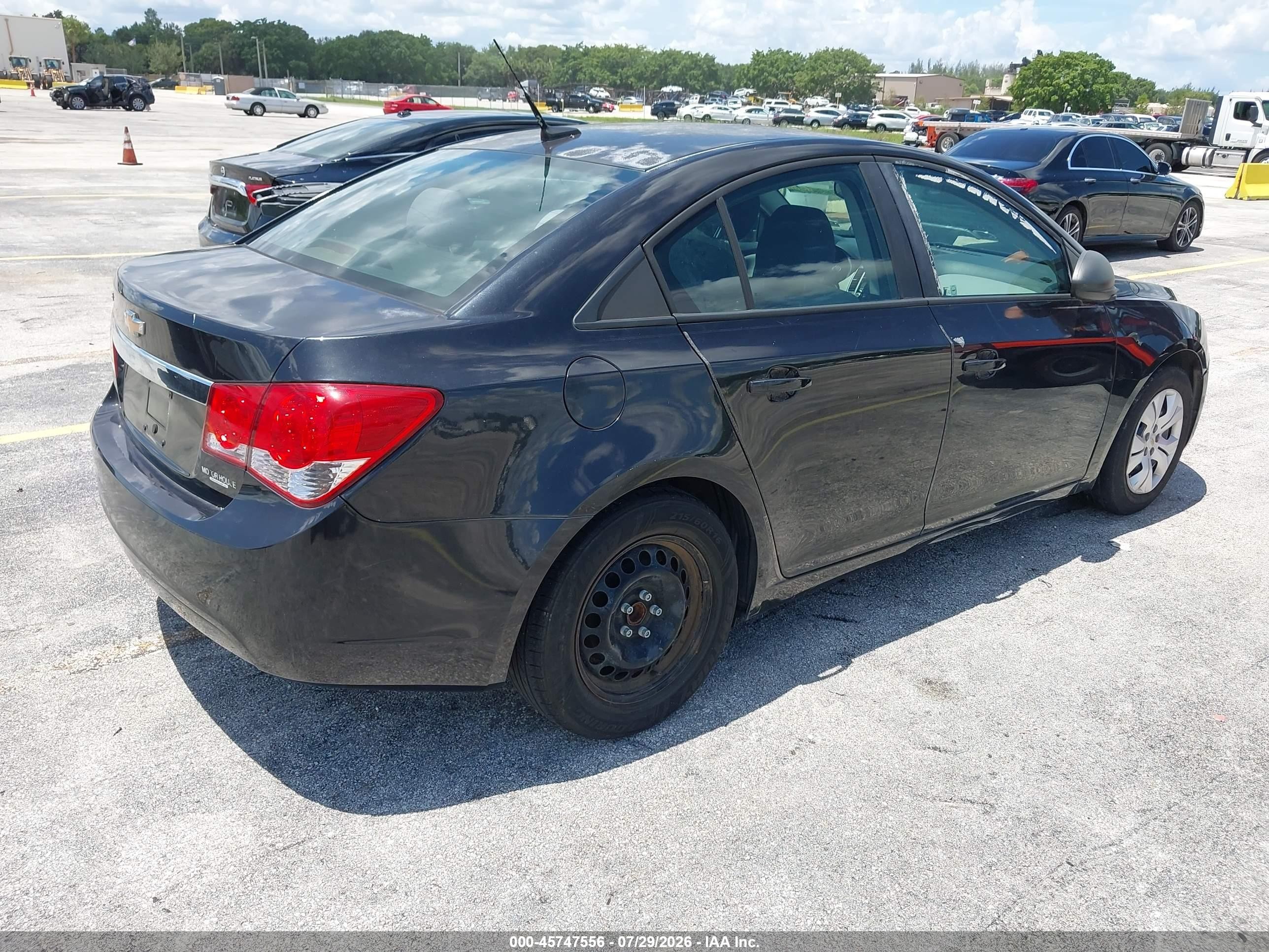2013 Chevrolet Cruze Ls Auto Black vin: 1G1PA5SH9D7201137