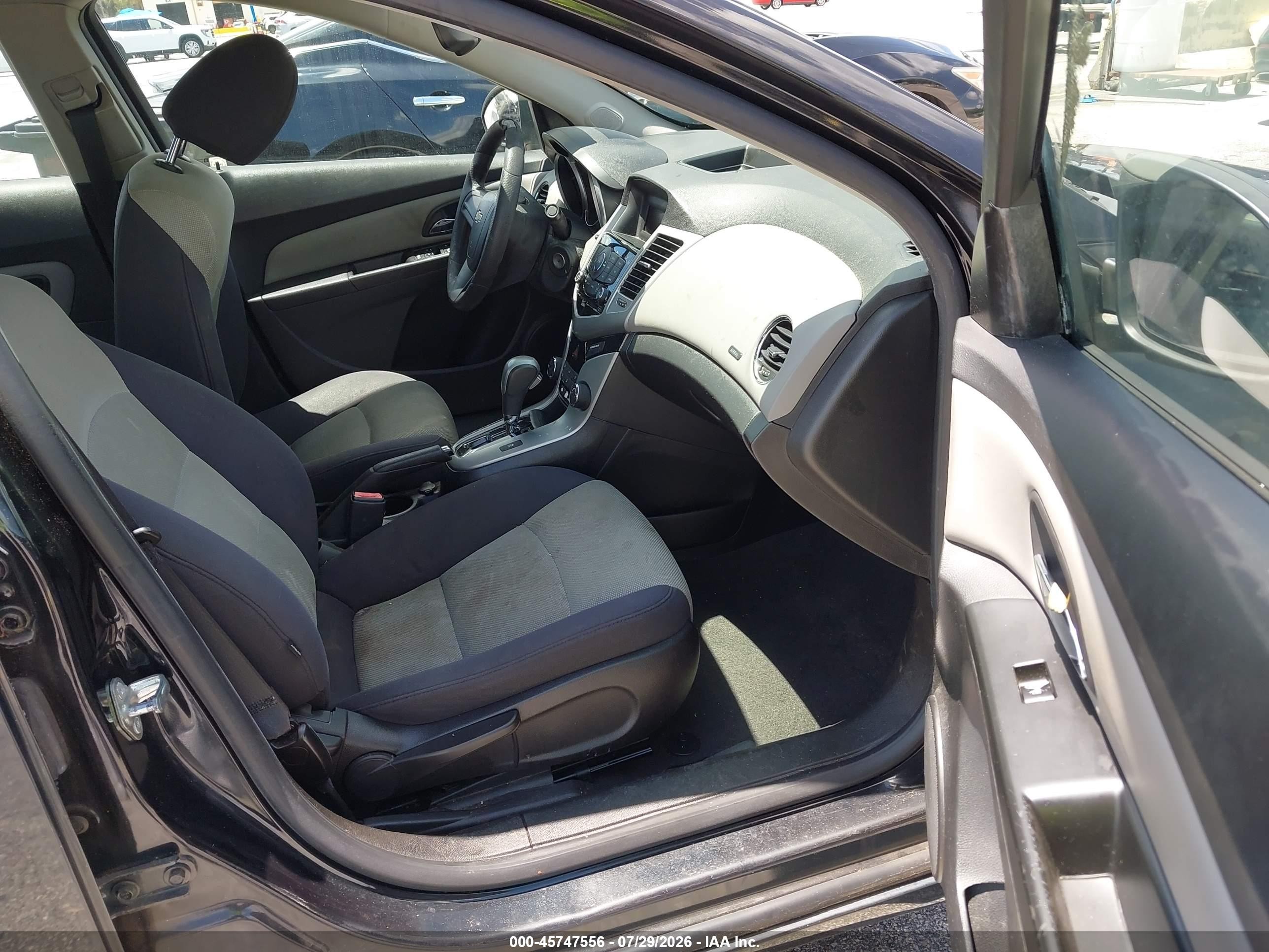2013 Chevrolet Cruze Ls Auto Black vin: 1G1PA5SH9D7201137