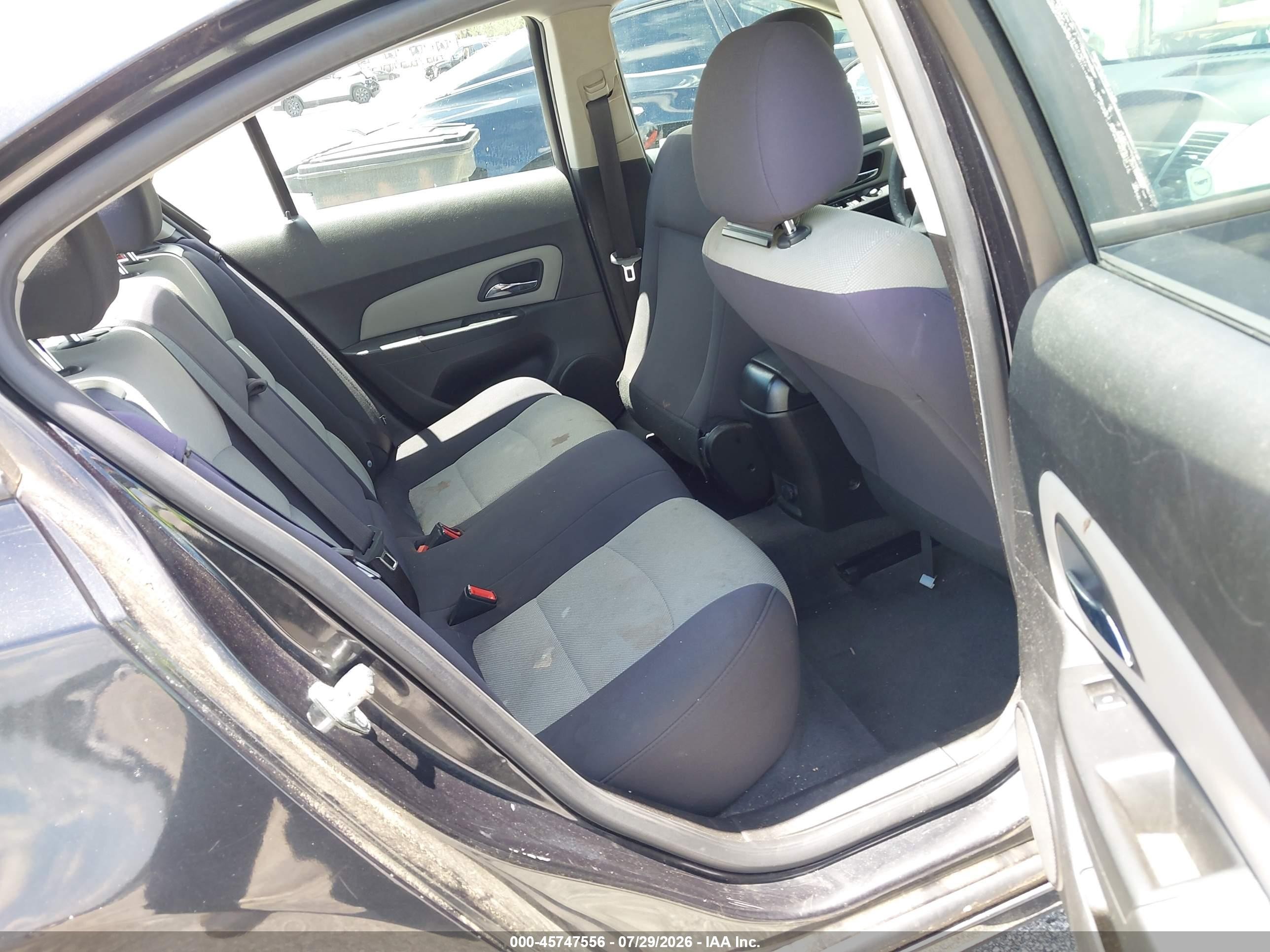 2013 Chevrolet Cruze Ls Auto Black vin: 1G1PA5SH9D7201137