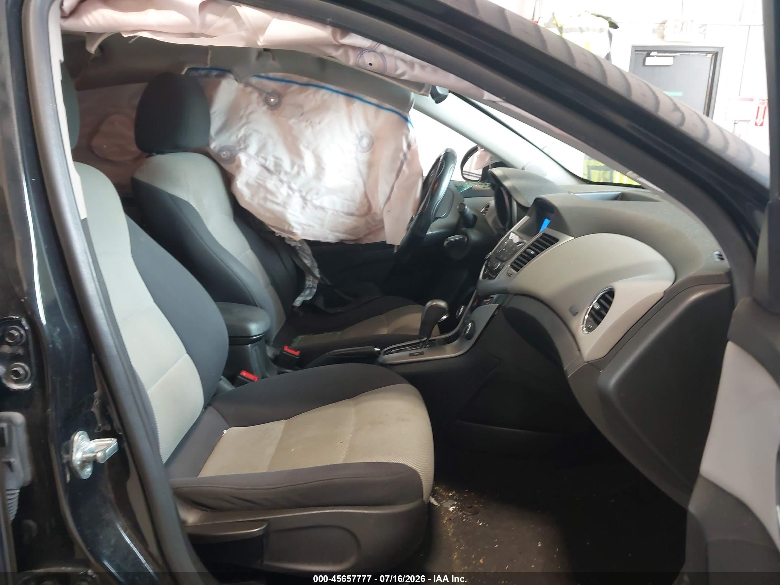 2013 Chevrolet Cruze Ls Auto Black vin: 1G1PA5SH9D7228323