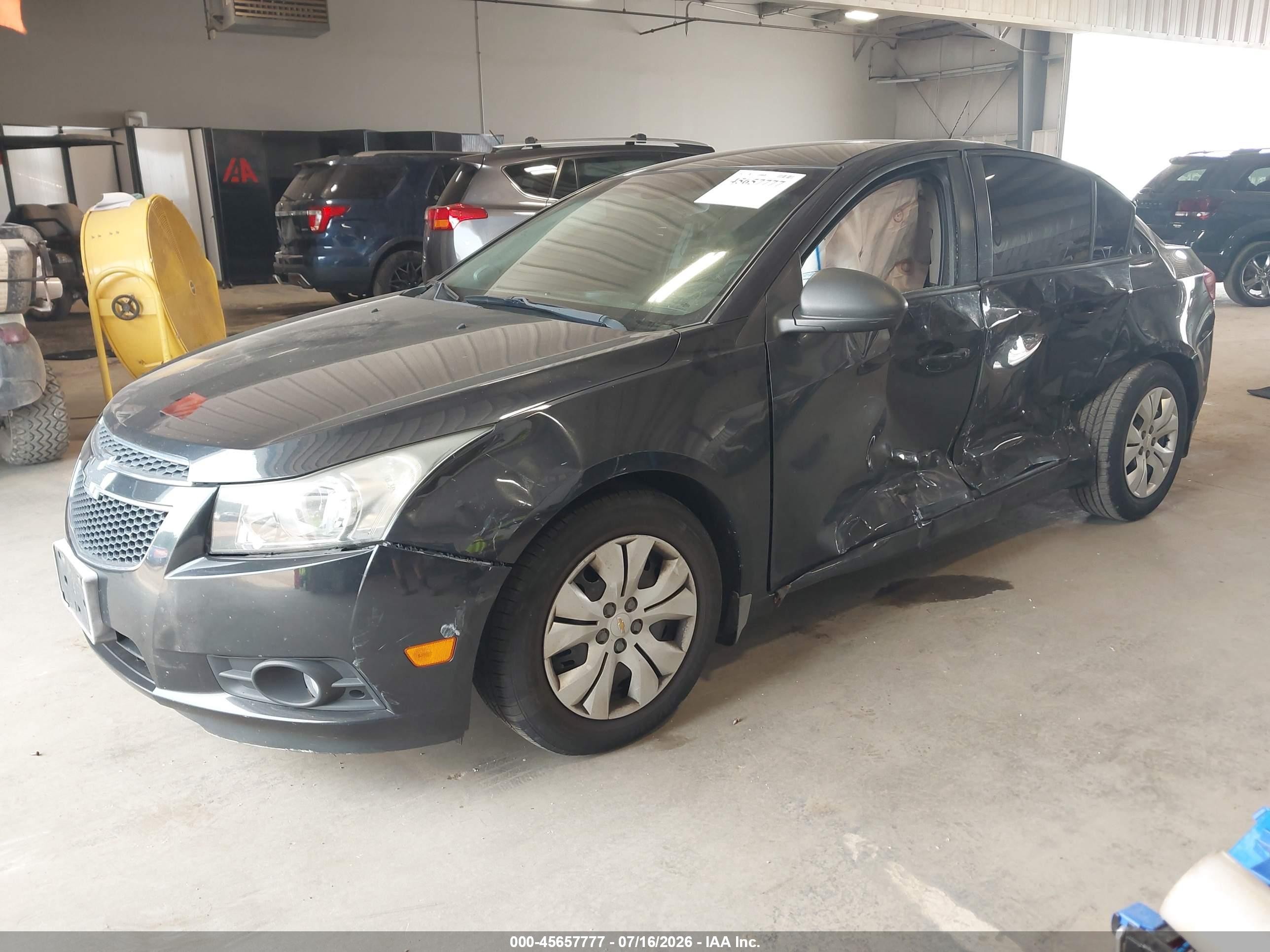 2013 Chevrolet Cruze Ls Auto Black vin: 1G1PA5SH9D7228323