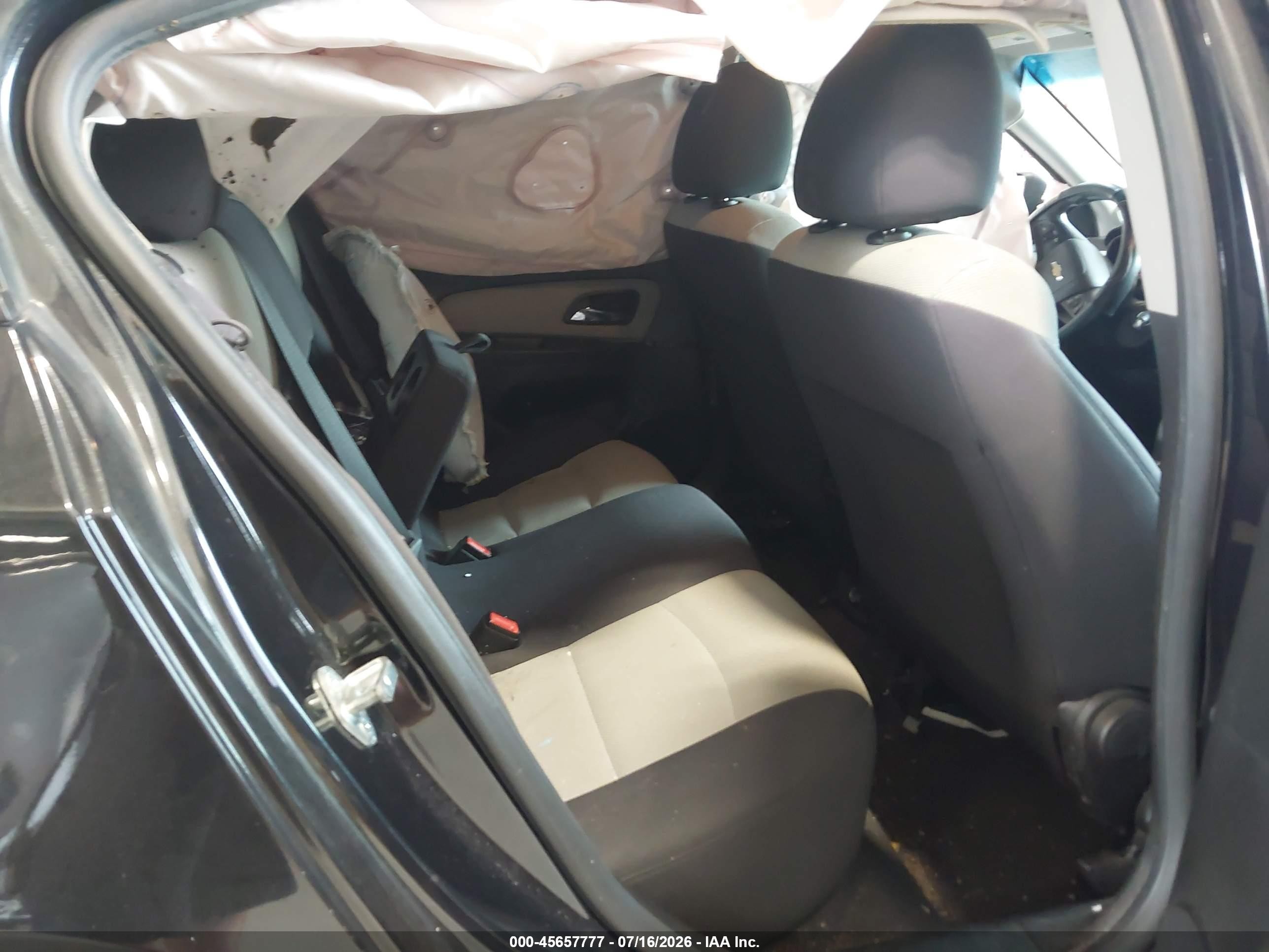 2013 Chevrolet Cruze Ls Auto Black vin: 1G1PA5SH9D7228323