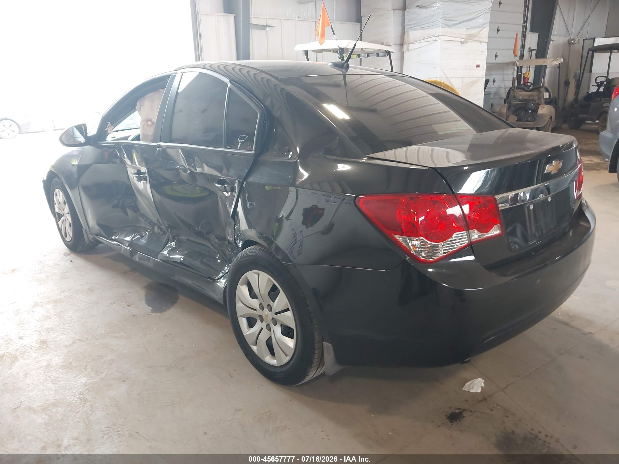 2013 Chevrolet Cruze Ls Auto Black vin: 1G1PA5SH9D7228323