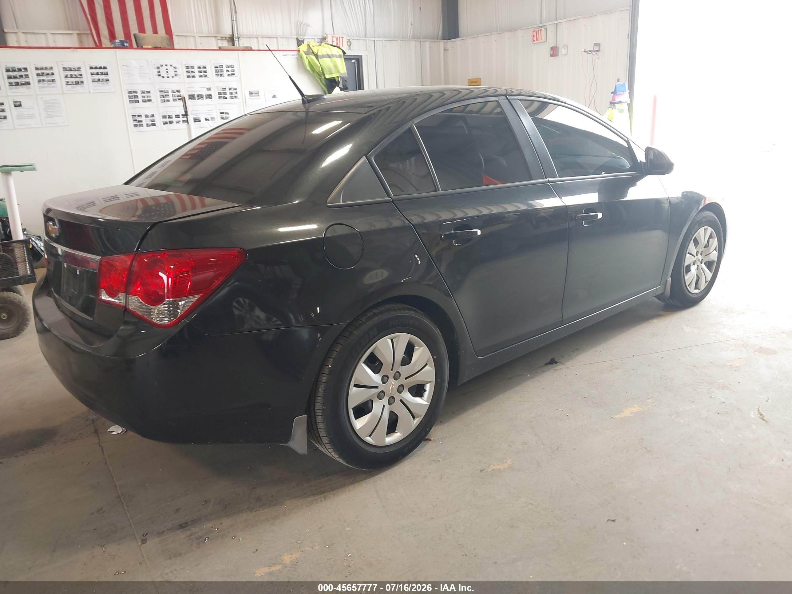 2013 Chevrolet Cruze Ls Auto Black vin: 1G1PA5SH9D7228323